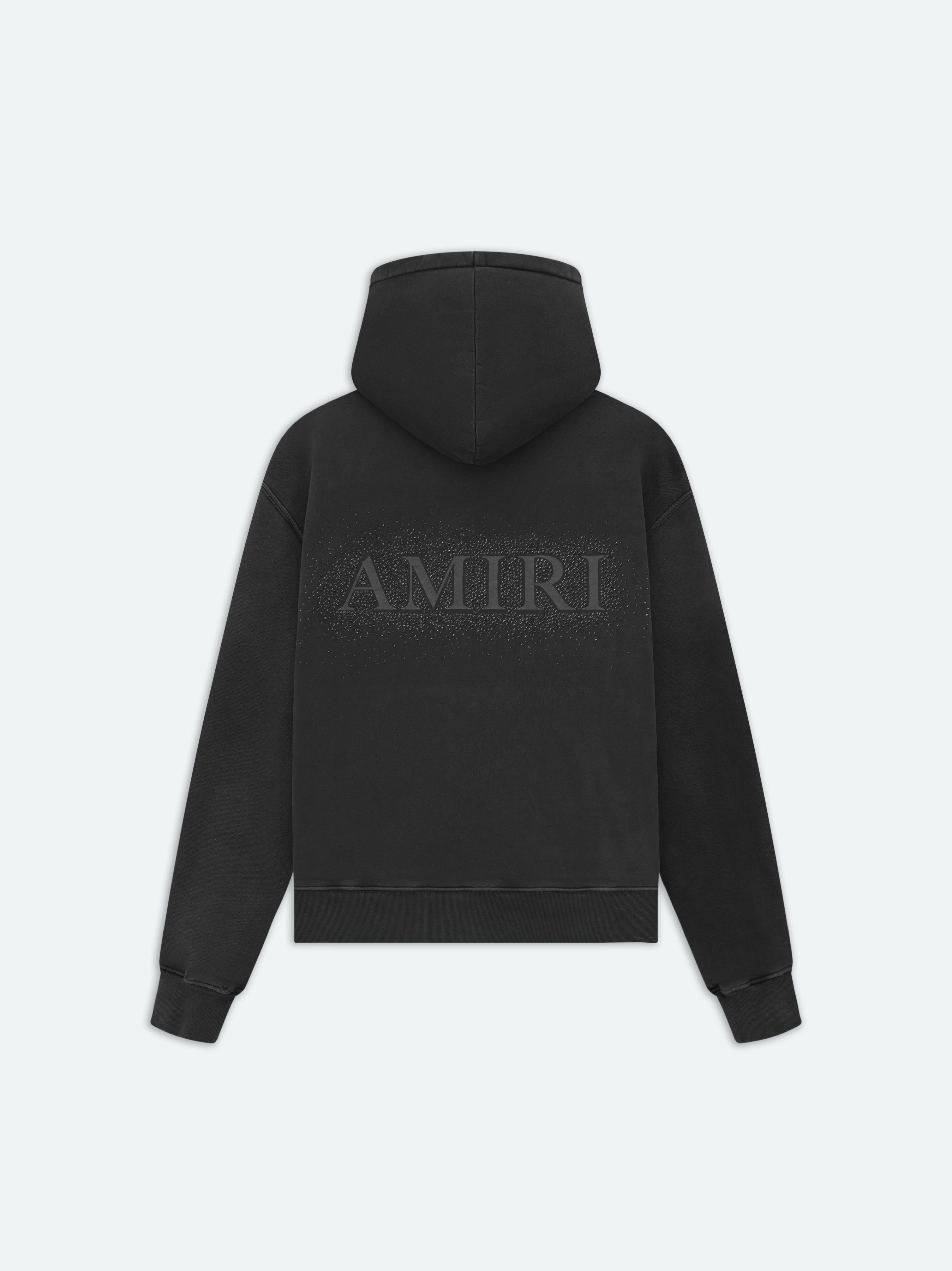 Amiri Crystal Burst Hoodie- Faded Black Men Sweatshirts Black | XBYMTDF-94