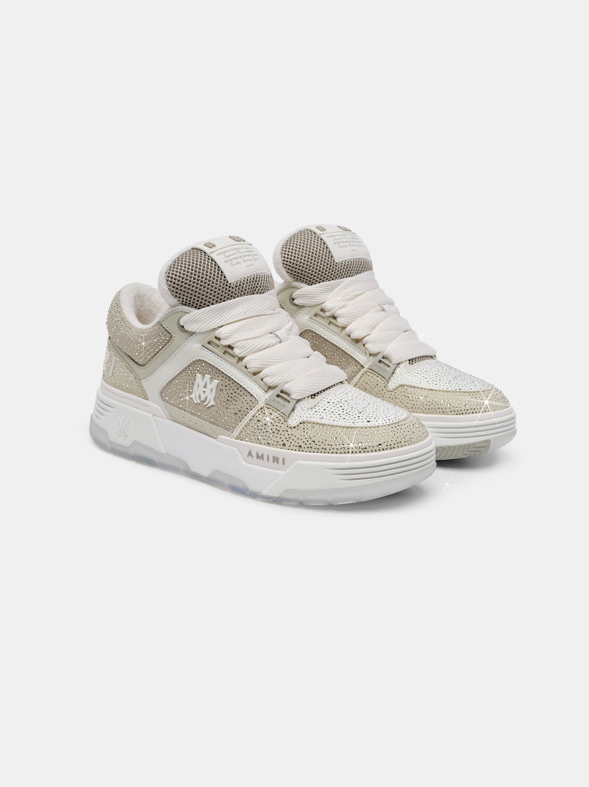 Amiri Crystal Ma-1 Men Sneakers Alabaster | BZFGNTX-84