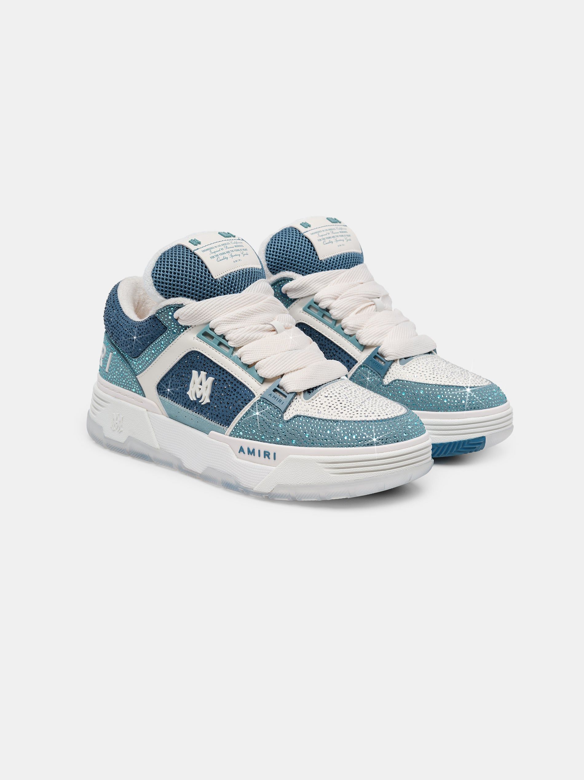 Amiri Crystal Ma-1 Men Sneakers Blue | JGPEAVT-27