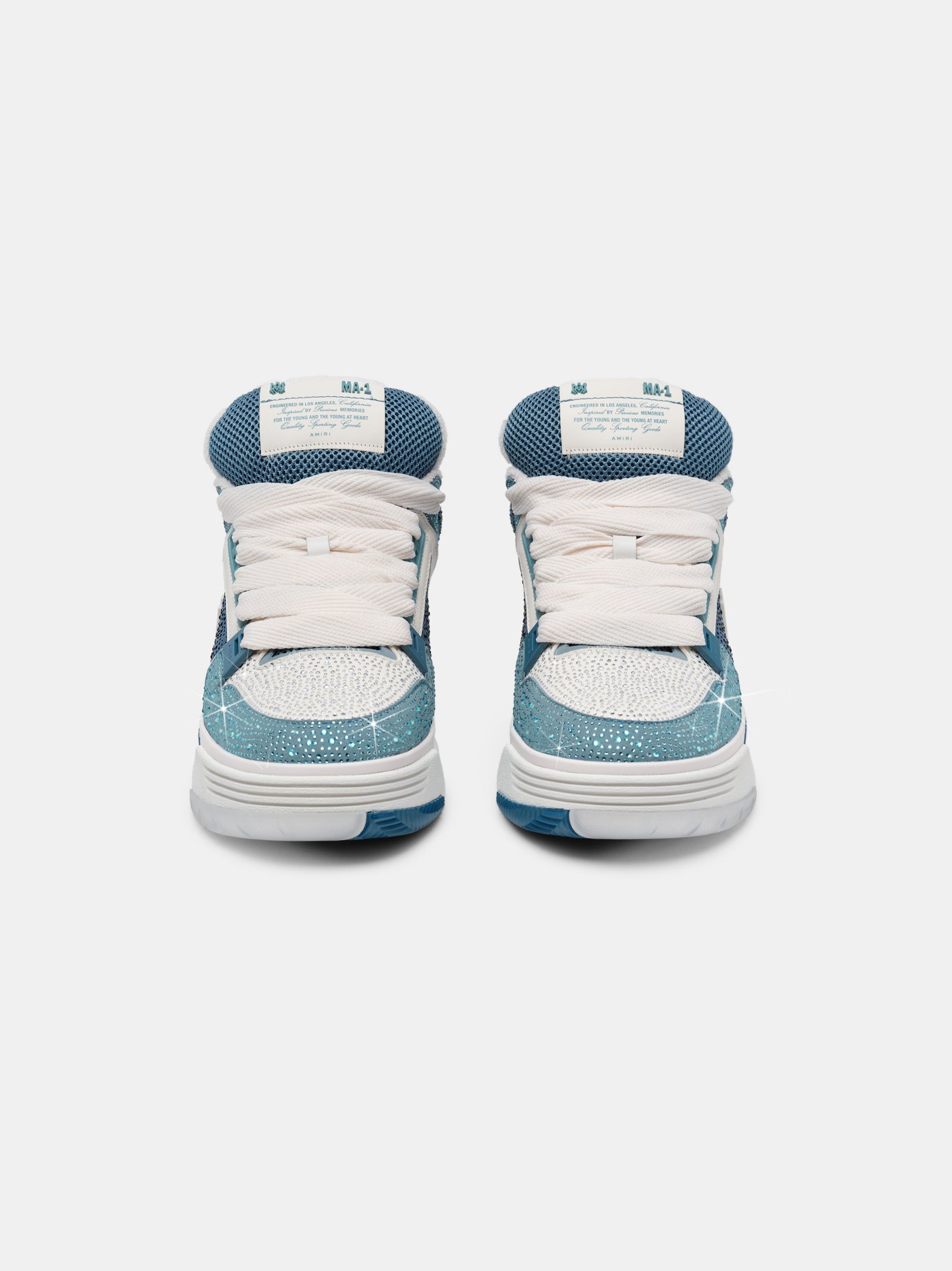 Amiri Crystal Ma-1 Women Sneakers Blue | UAVWZIE-95