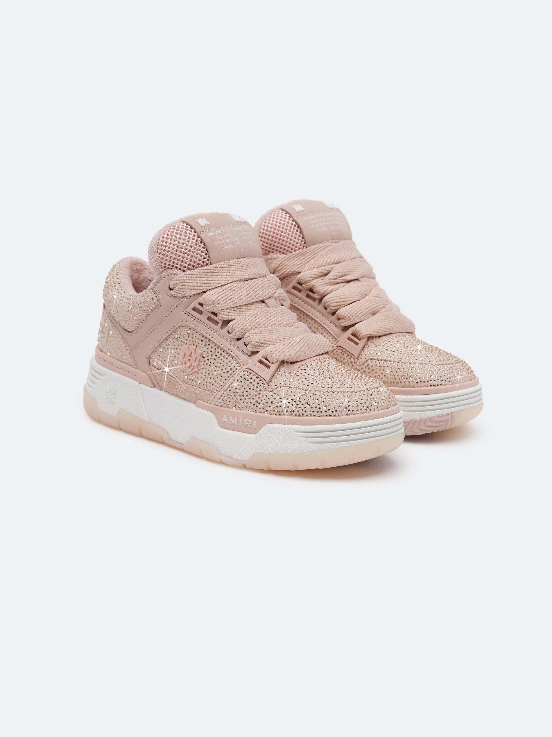 Amiri Crystal Ma-1 Women Sneakers Pink | OGEYPLQ-87