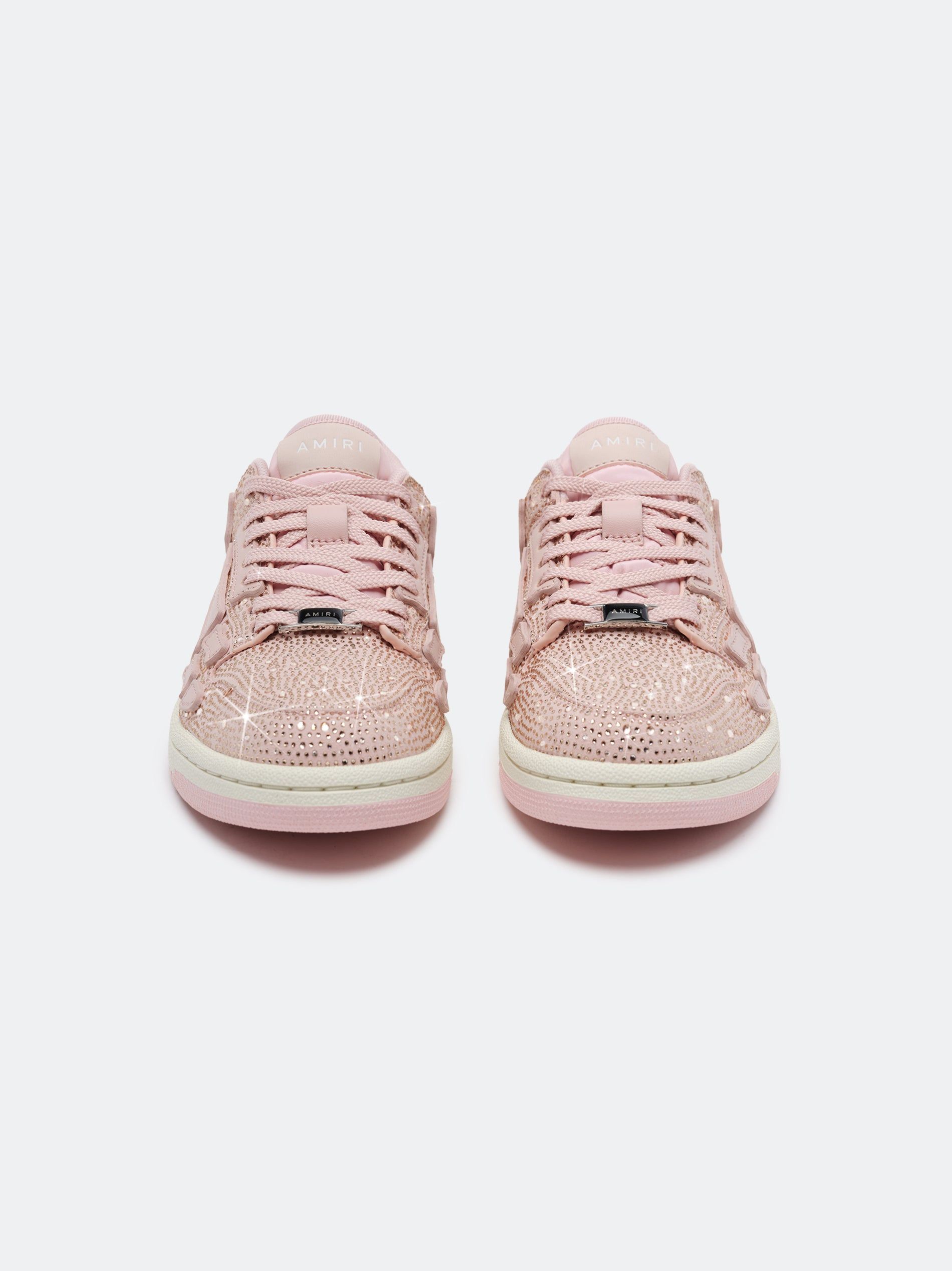 Amiri Crystal Skel-top Low Women Sneakers Pink | BUTJFKQ-79