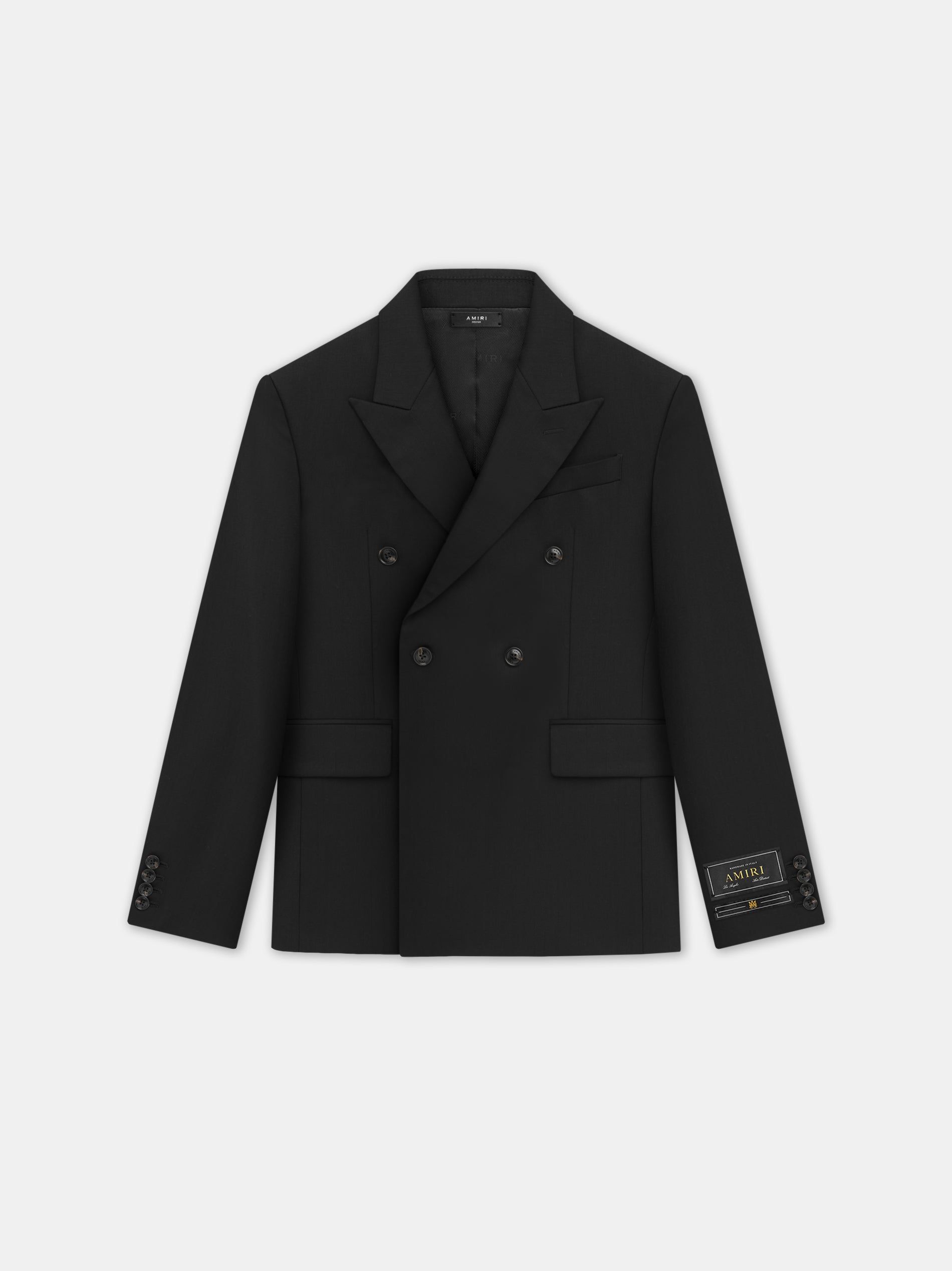Amiri Double Breast Blazer-black Men Outerwear Black | MXQBYSR-73