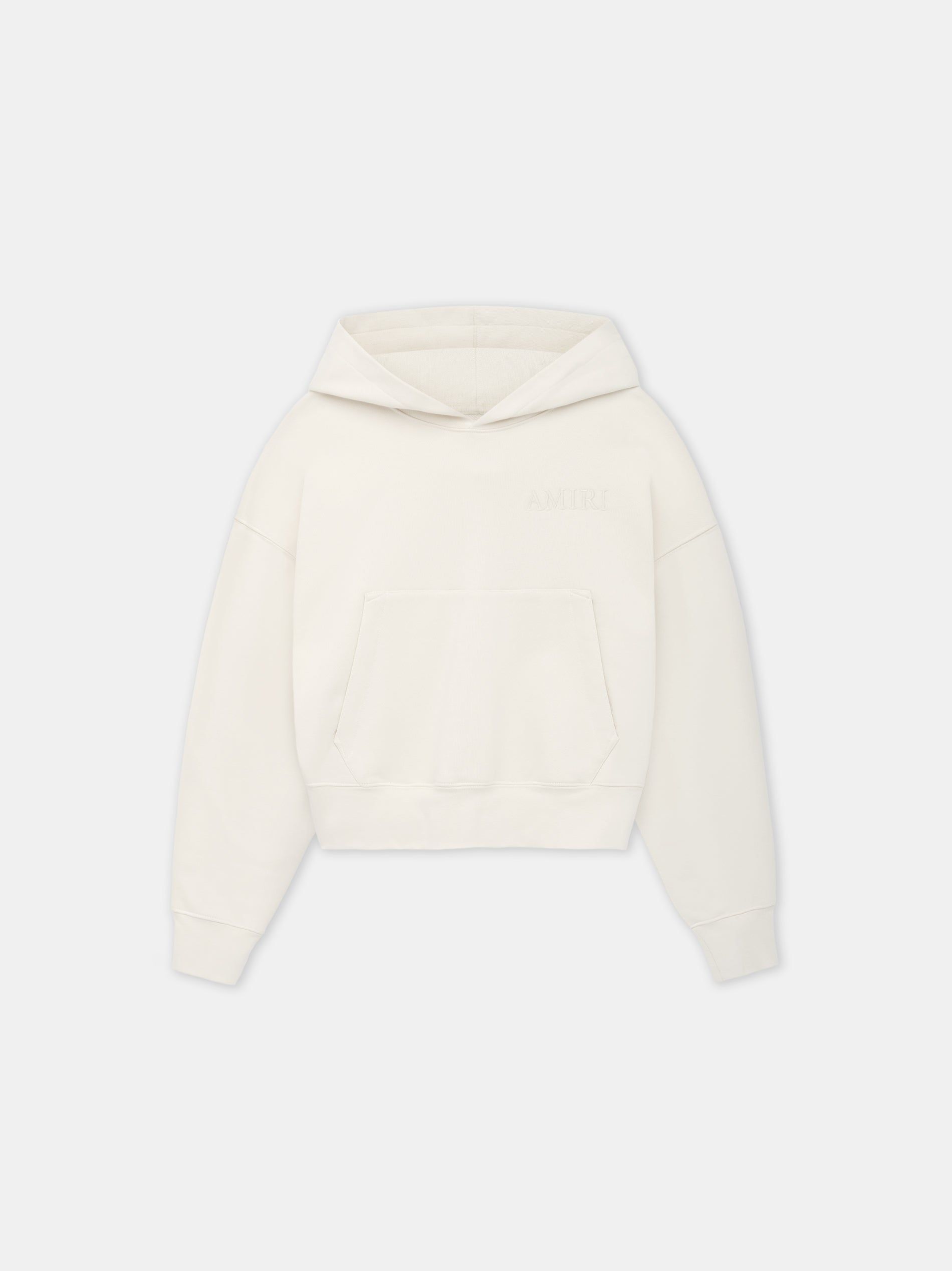 Amiri Embroidered Hoodie Women Sweatshirts Alabaster | UKBMSZF-10