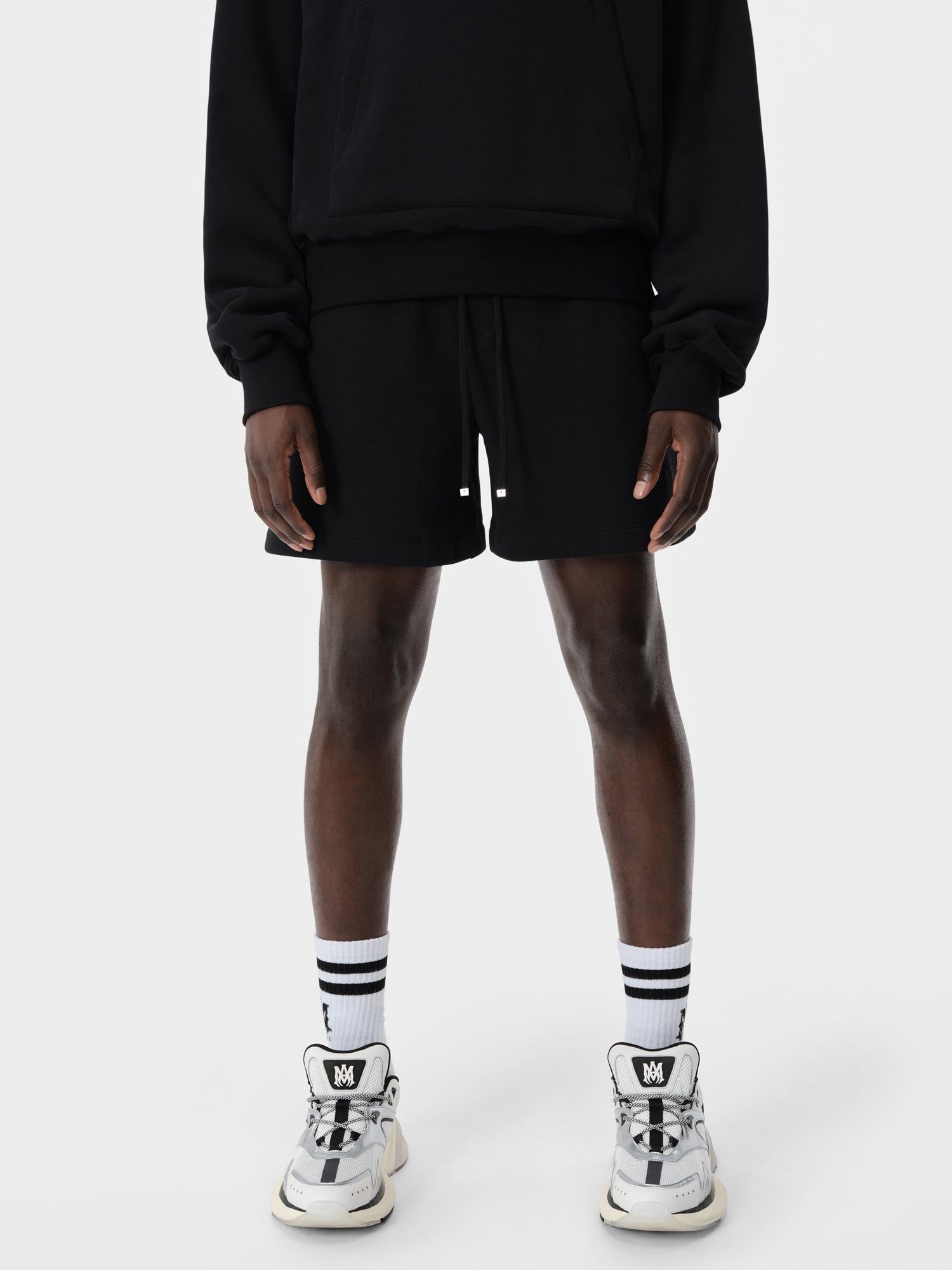 Amiri Embroidered Short Men Shorts Black | GUNLXZD-76
