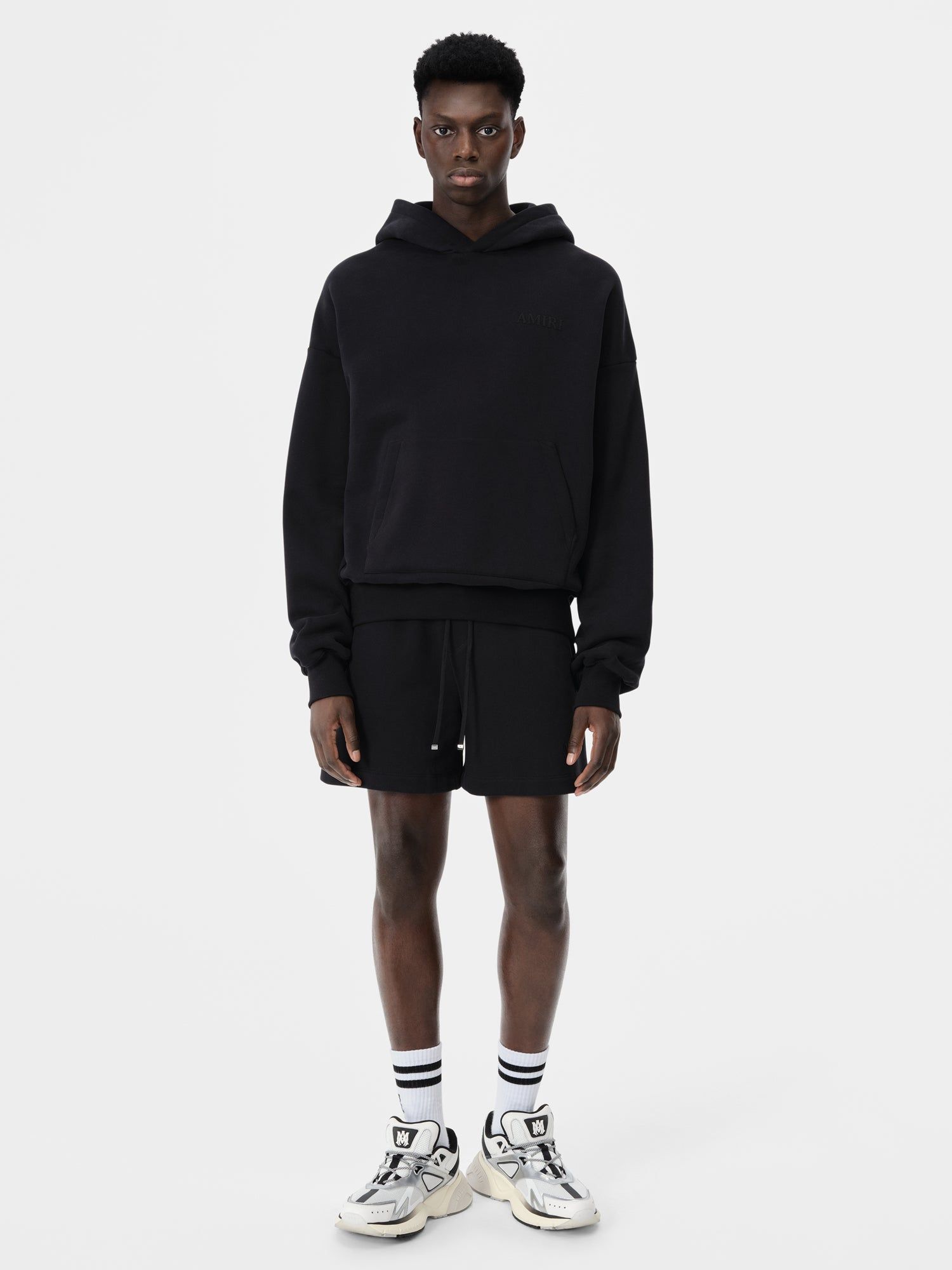 Amiri Embroidered Short Men Shorts Black | GUNLXZD-76