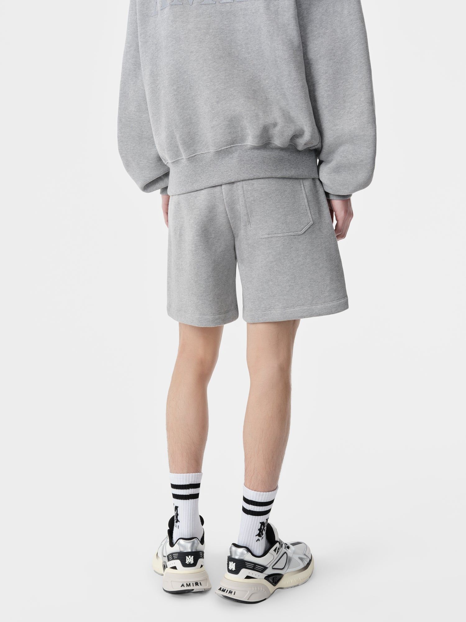 Amiri Embroidered Short Men Shorts Grey | KZALUMH-67