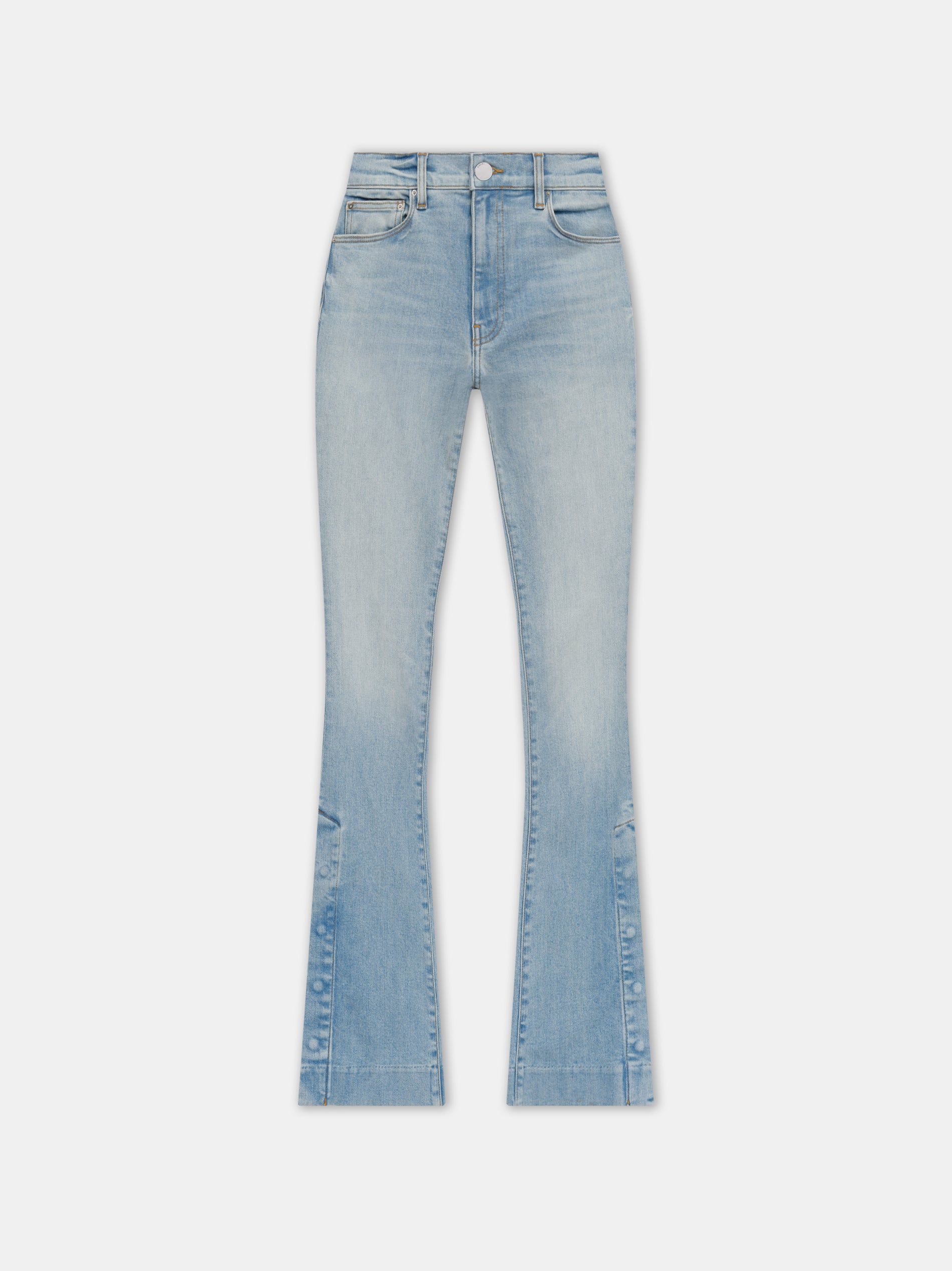 Amiri Kick Flare Women Denim Light Indigo | CPMJHBV-75