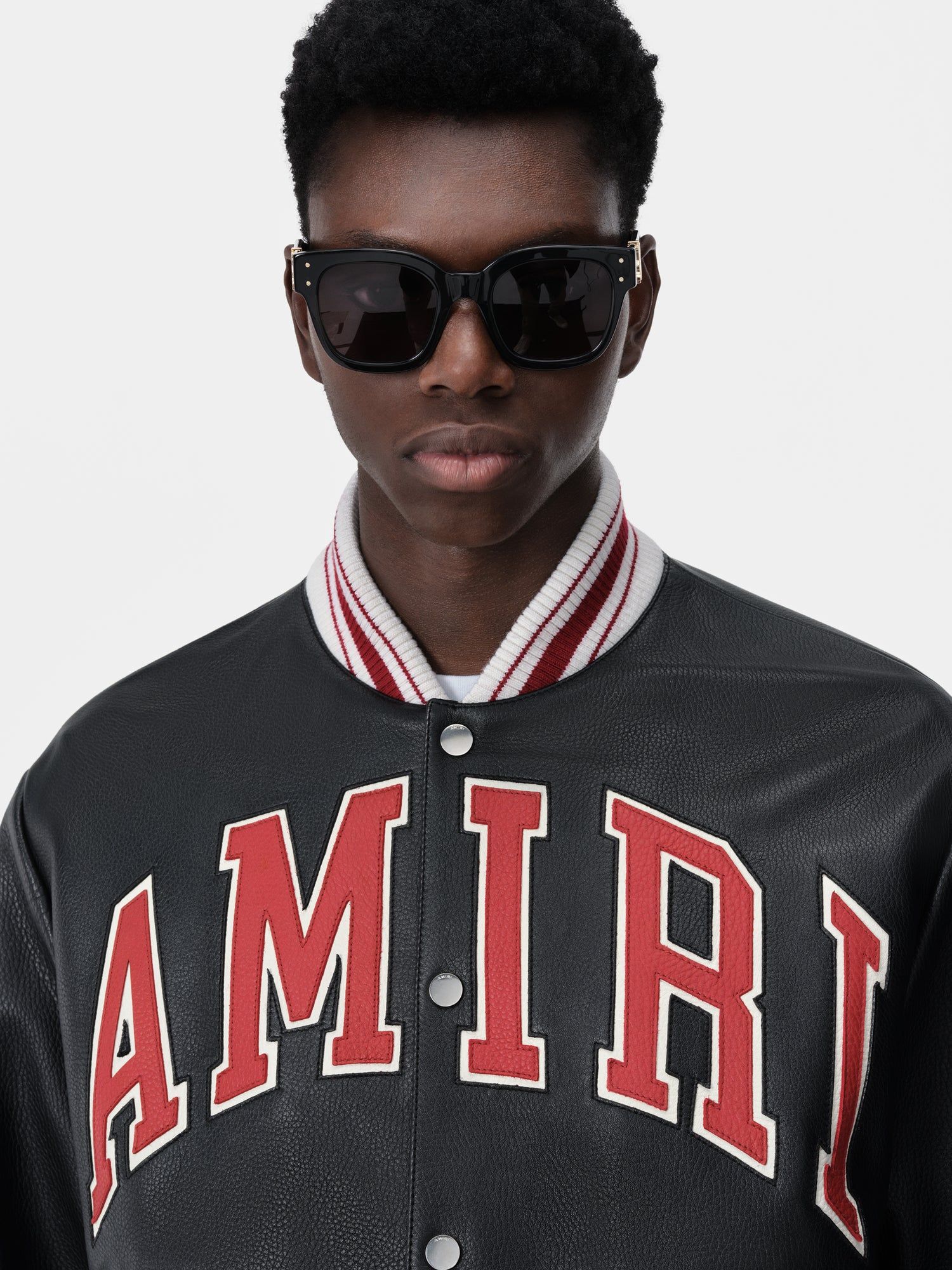Amiri Leather Bomber Men Outerwear Black | IYWRDOP-43