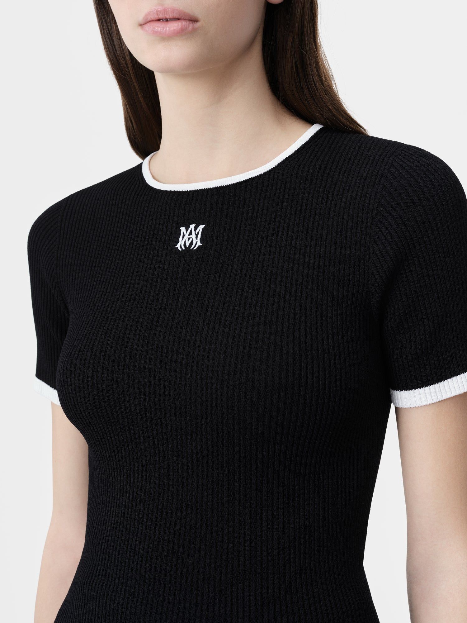Amiri Ma Baby Tee Women T Shirts Black | WAOHSQM-80