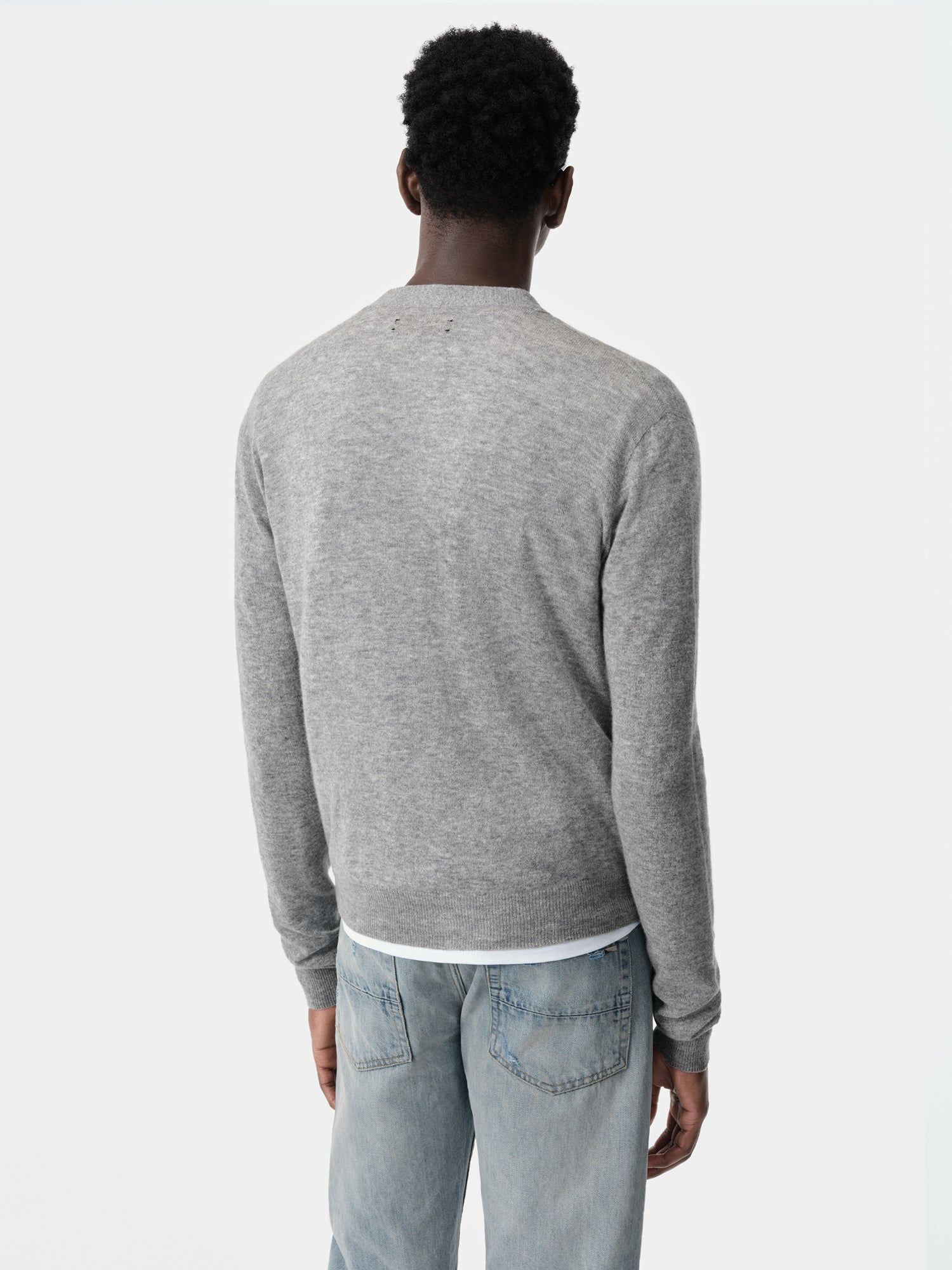 Amiri Ma Cardigan Men Knitwear Grey | PSIDQZC-81