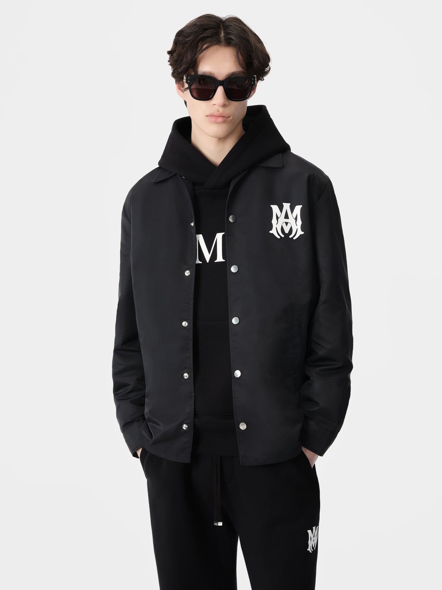 Amiri Ma Coach Jacket Men Outerwear Black | MQAYZFT-81