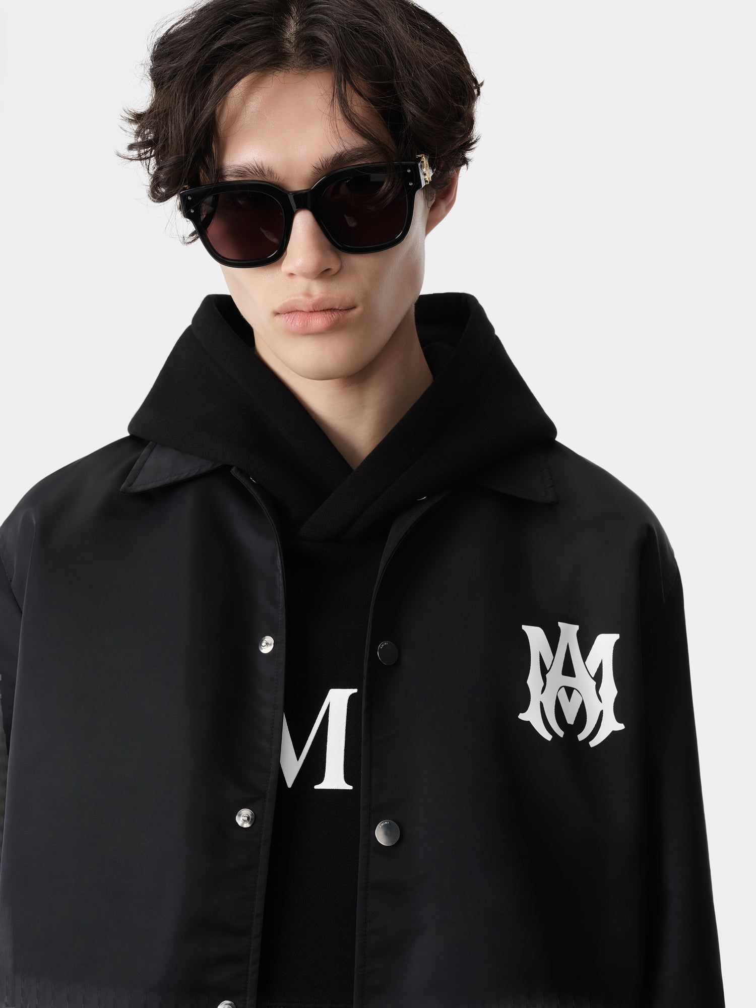 Amiri Ma Coach Jacket Men Outerwear Black | MQAYZFT-81