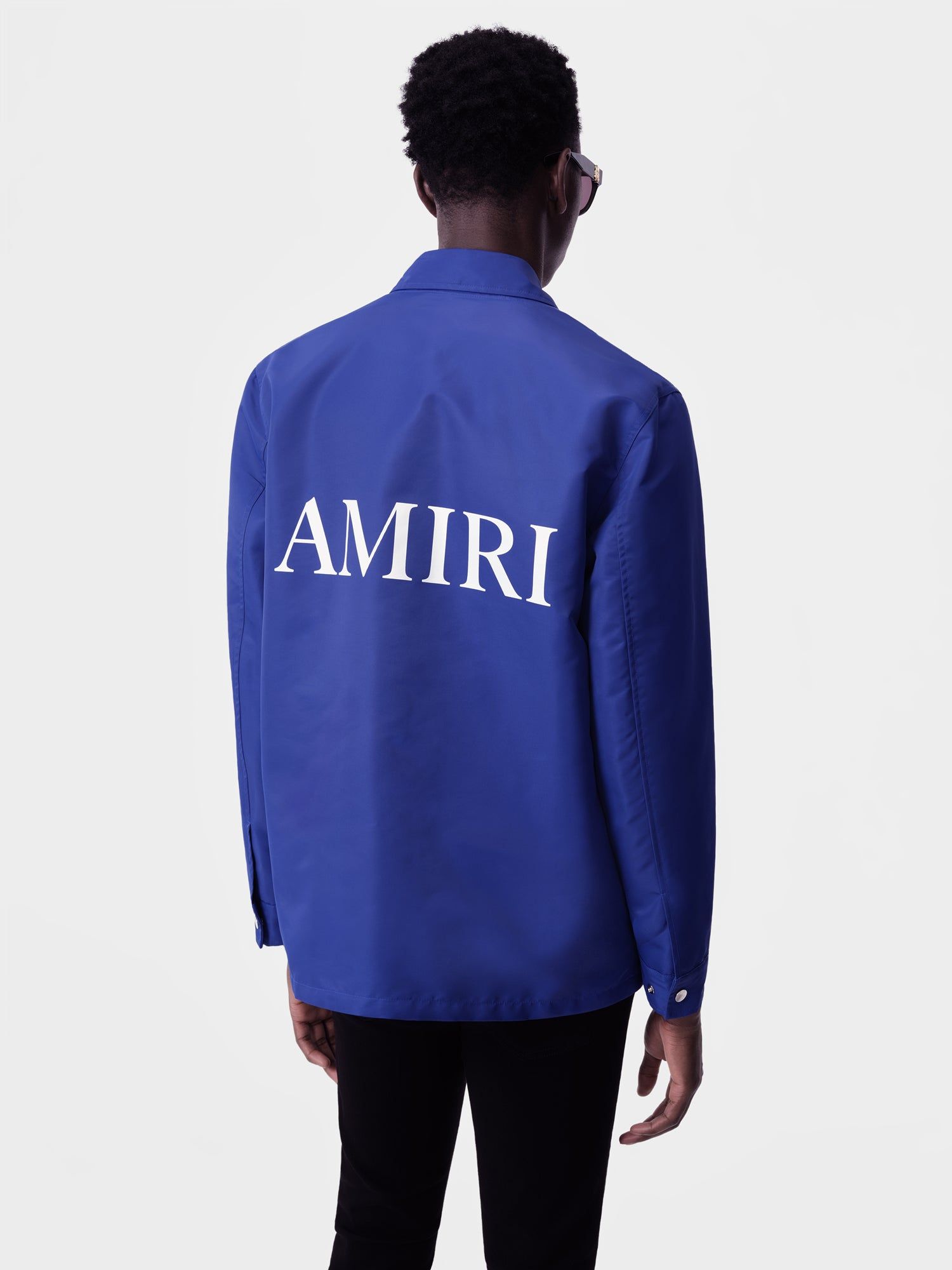 Amiri Ma Coach Jacket Men Outerwear Blue | WUXVLRA-47