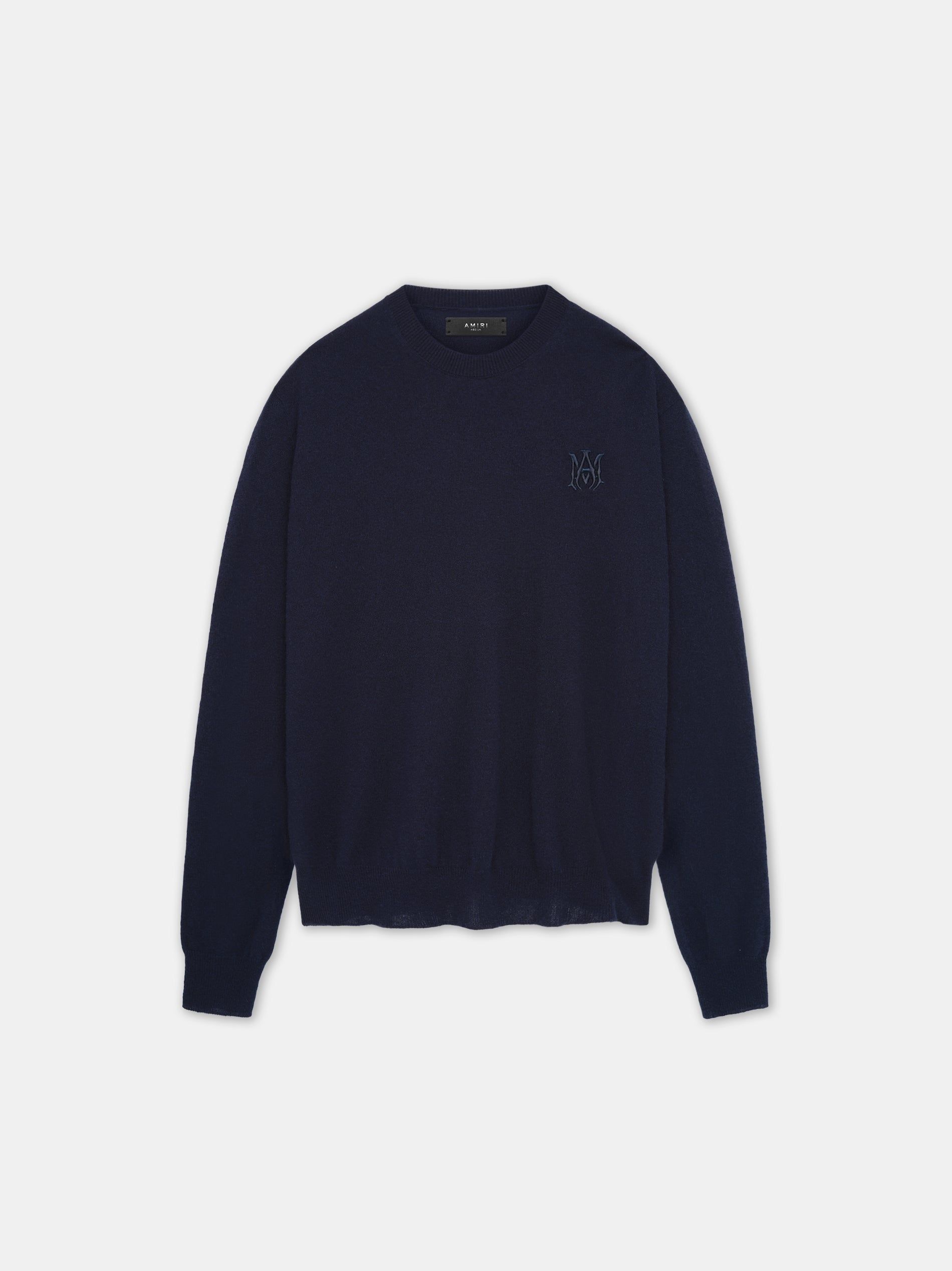 Amiri Ma Crew Men Knitwear Navy | AFNJBGE-34