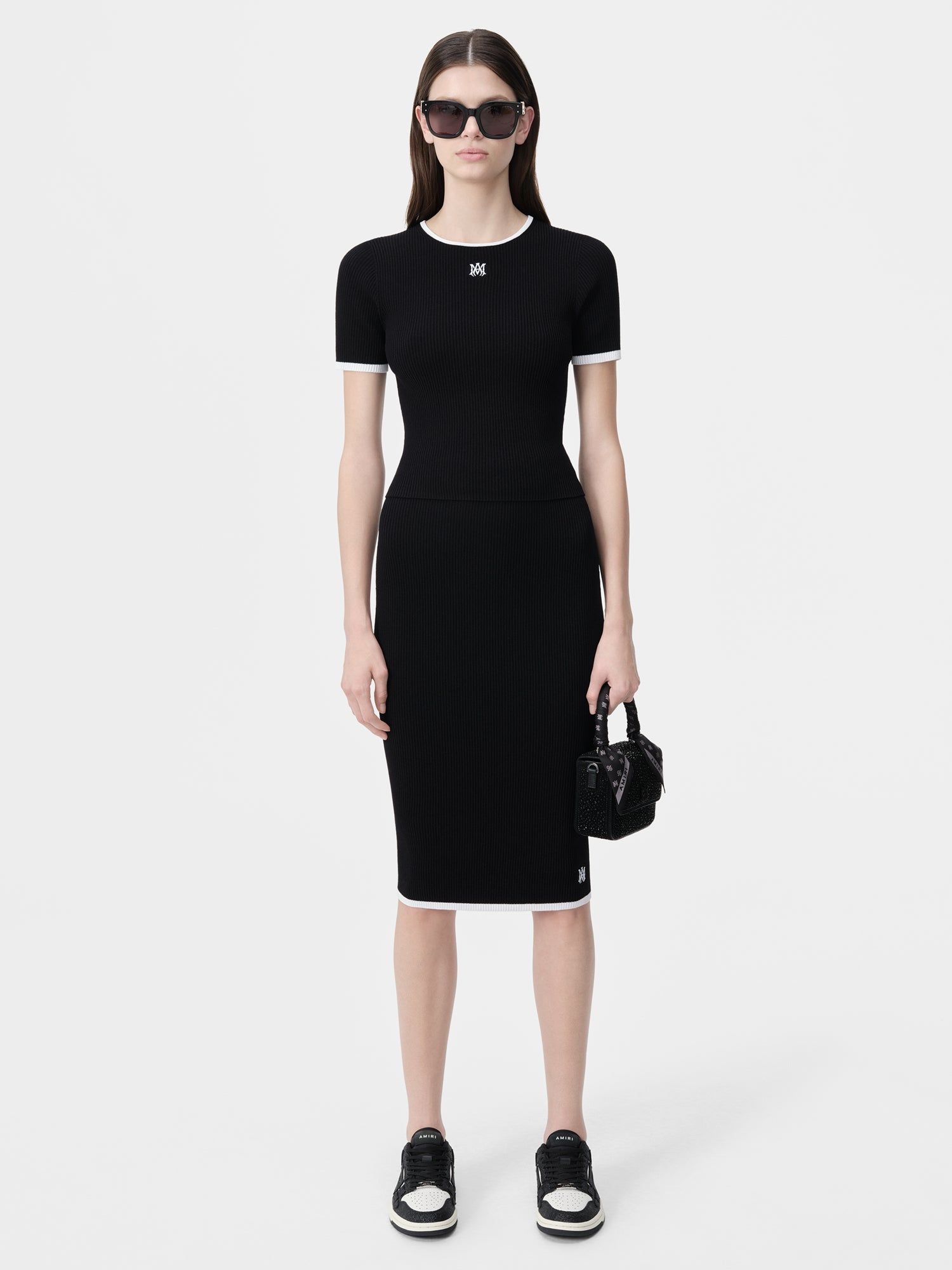Amiri Ma Midi Skirt Women Knitwear Black | RLEVJXA-29