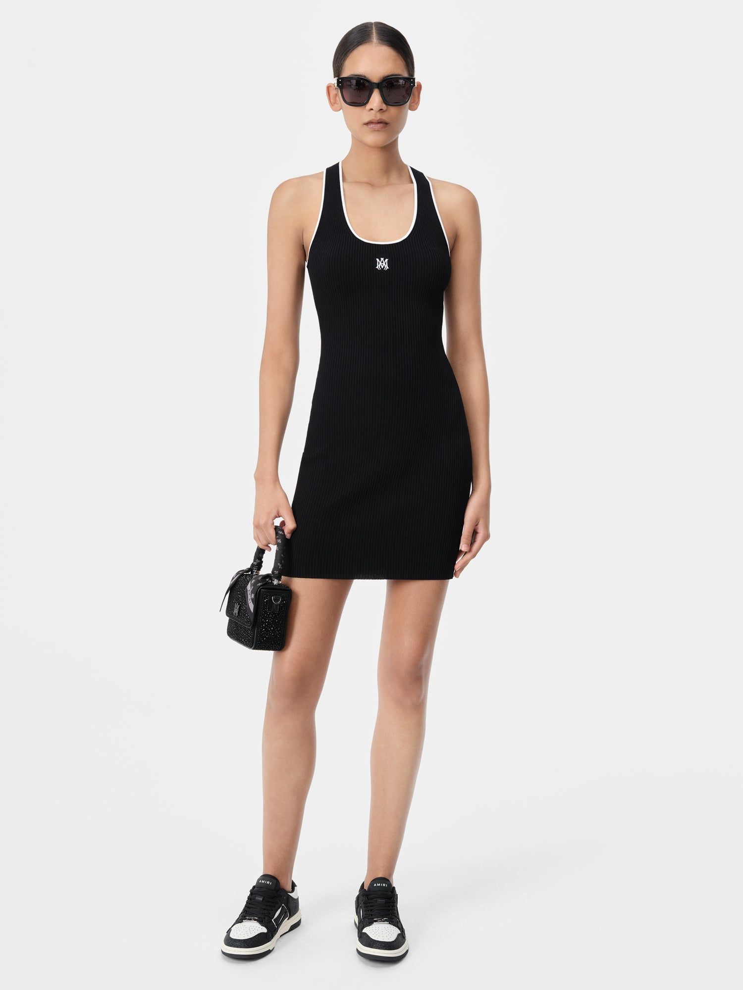Amiri Ma Mini Dress Women Knitwear Black | QBNVAFW-06