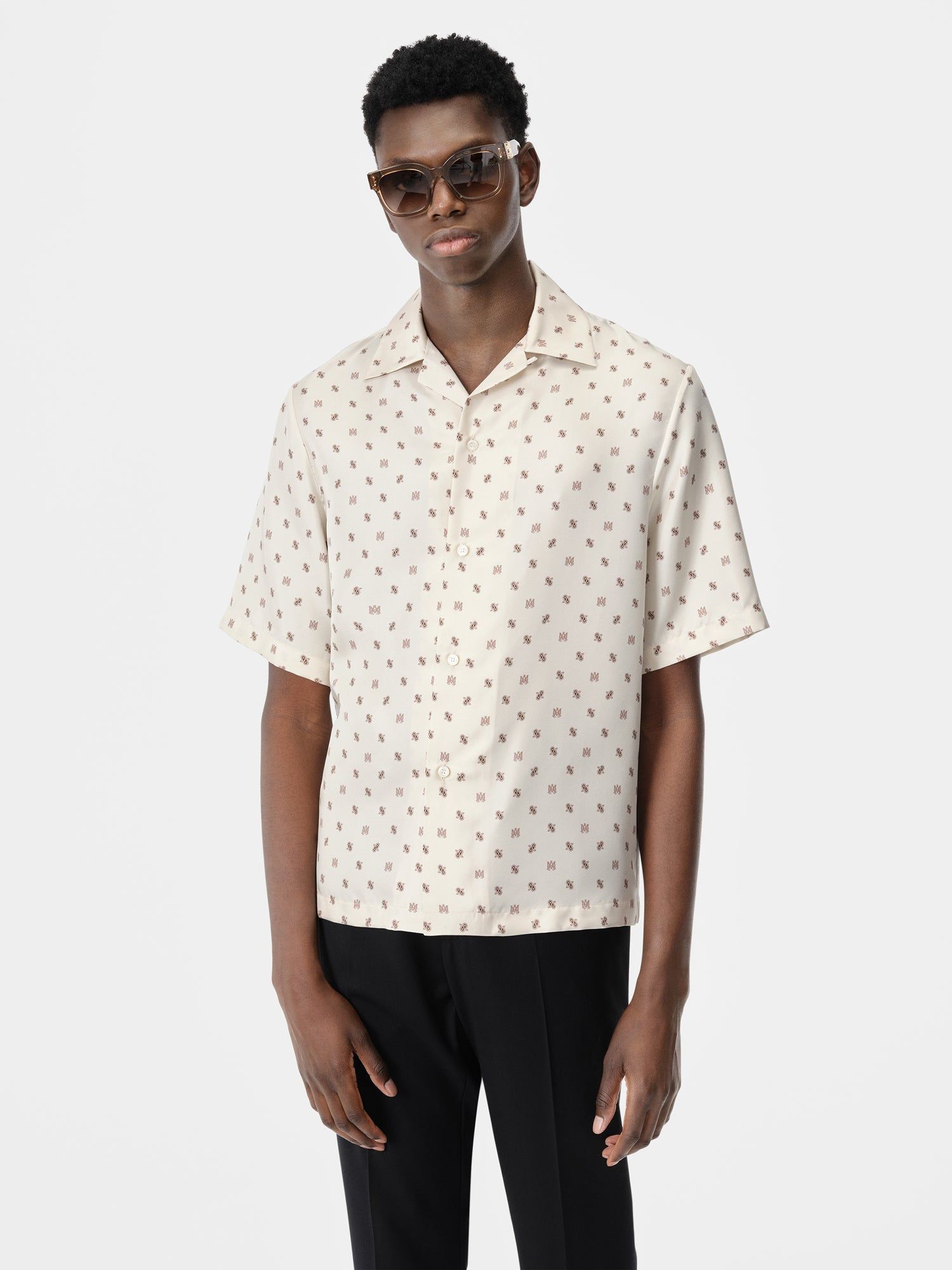Amiri Ma Paisley Bowling Shirt Men Shirts Birch | HZPMVDY-20