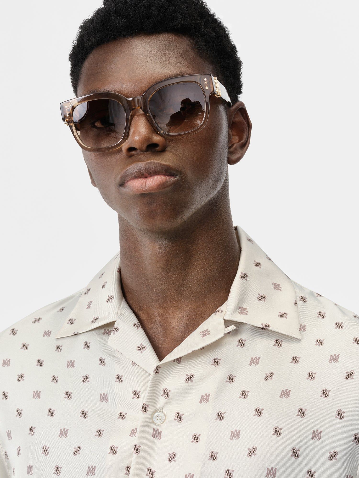 Amiri Ma Paisley Bowling Shirt Men Shirts Birch | HZPMVDY-20