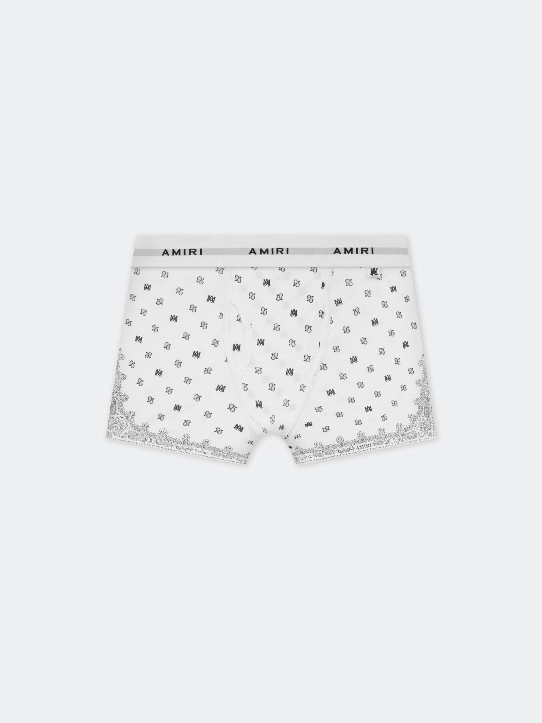 Amiri Ma Paisley Briefs 2 Pack Men Briefs White | MEUXBVO-02
