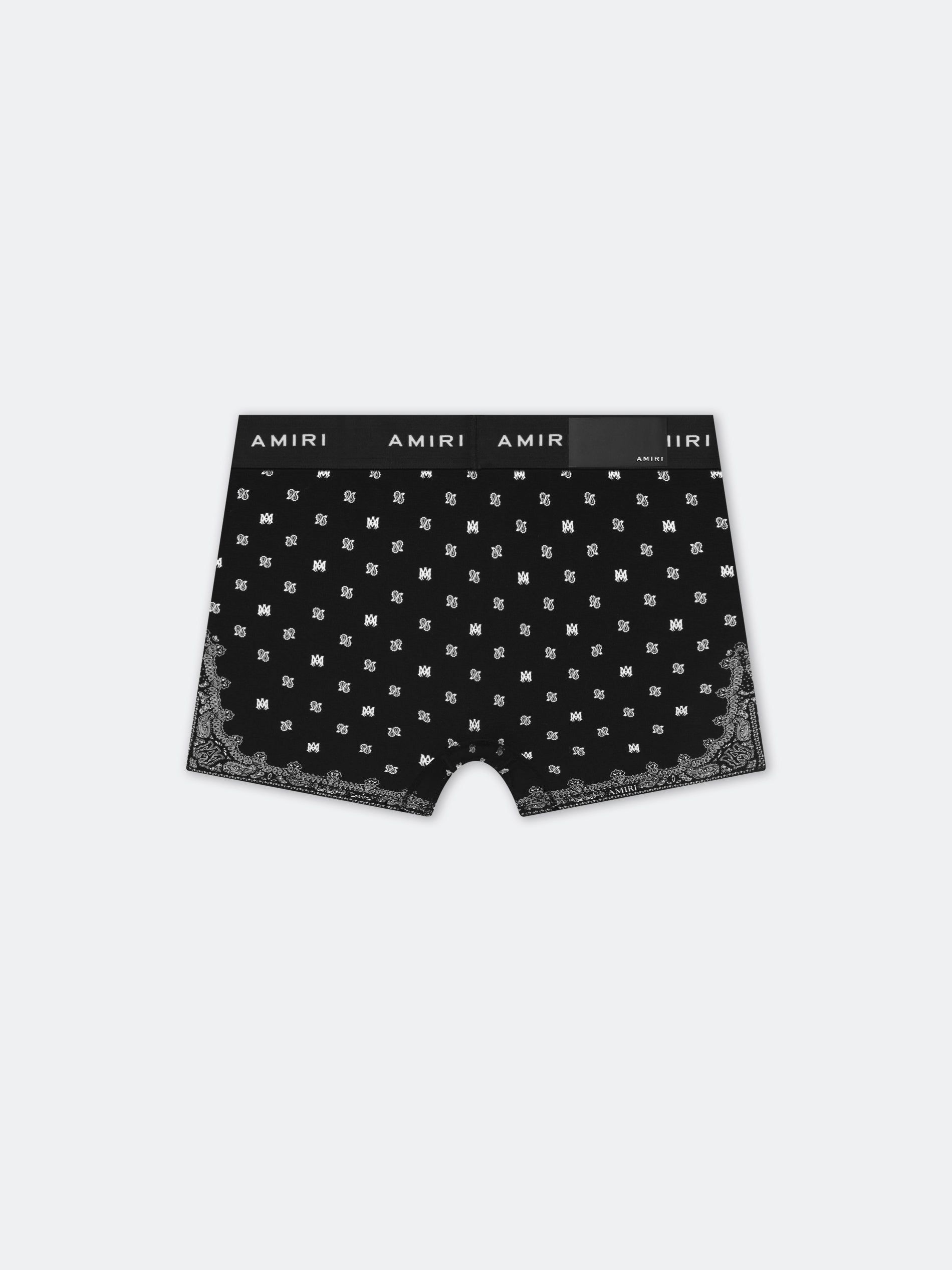Amiri Ma Paisley Briefs 2 Pack Men Briefs Black | TBYFJHO-04