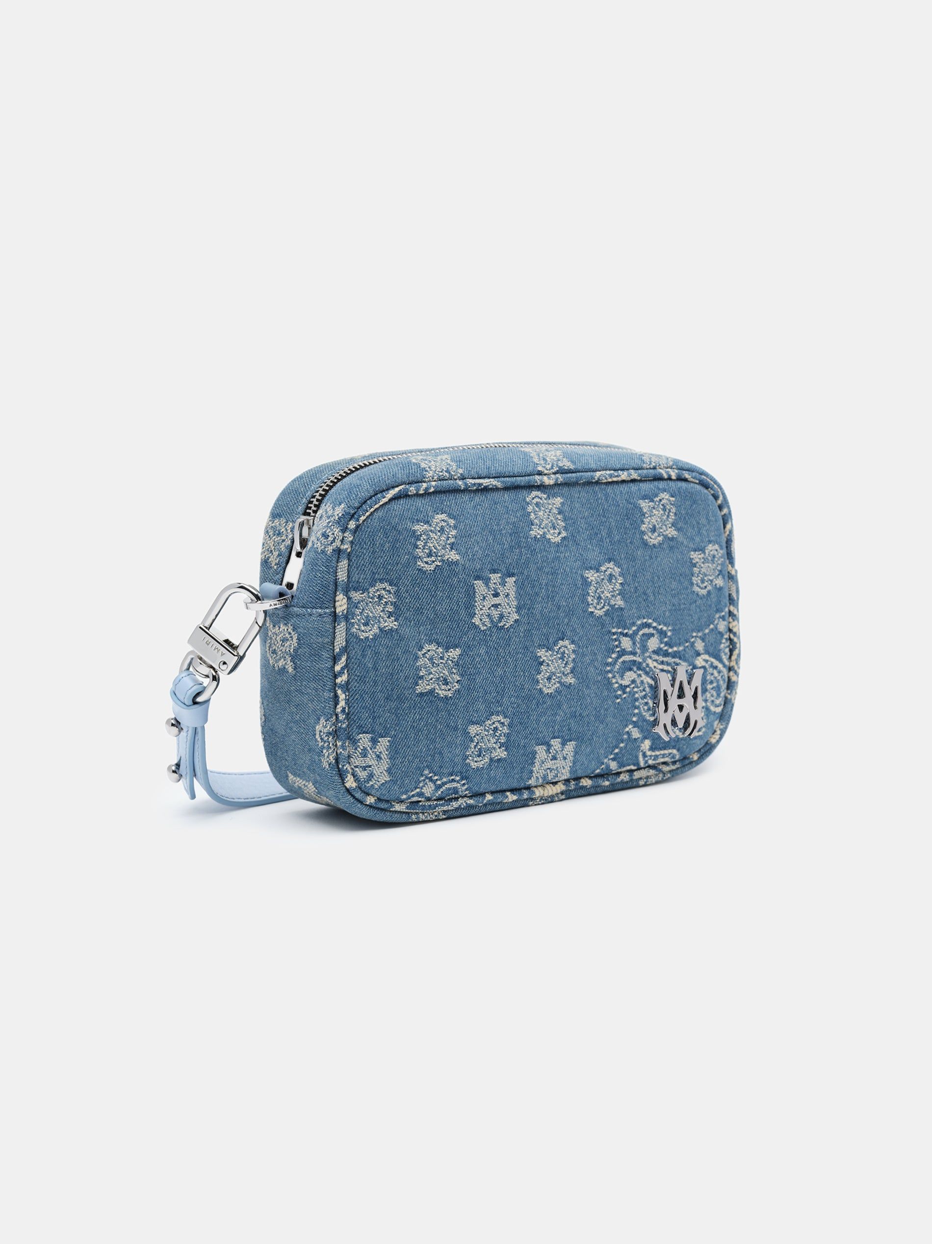 Amiri Ma Paisley Jacquard Camera Case Men Bags Indigo | MOUKIDS-28