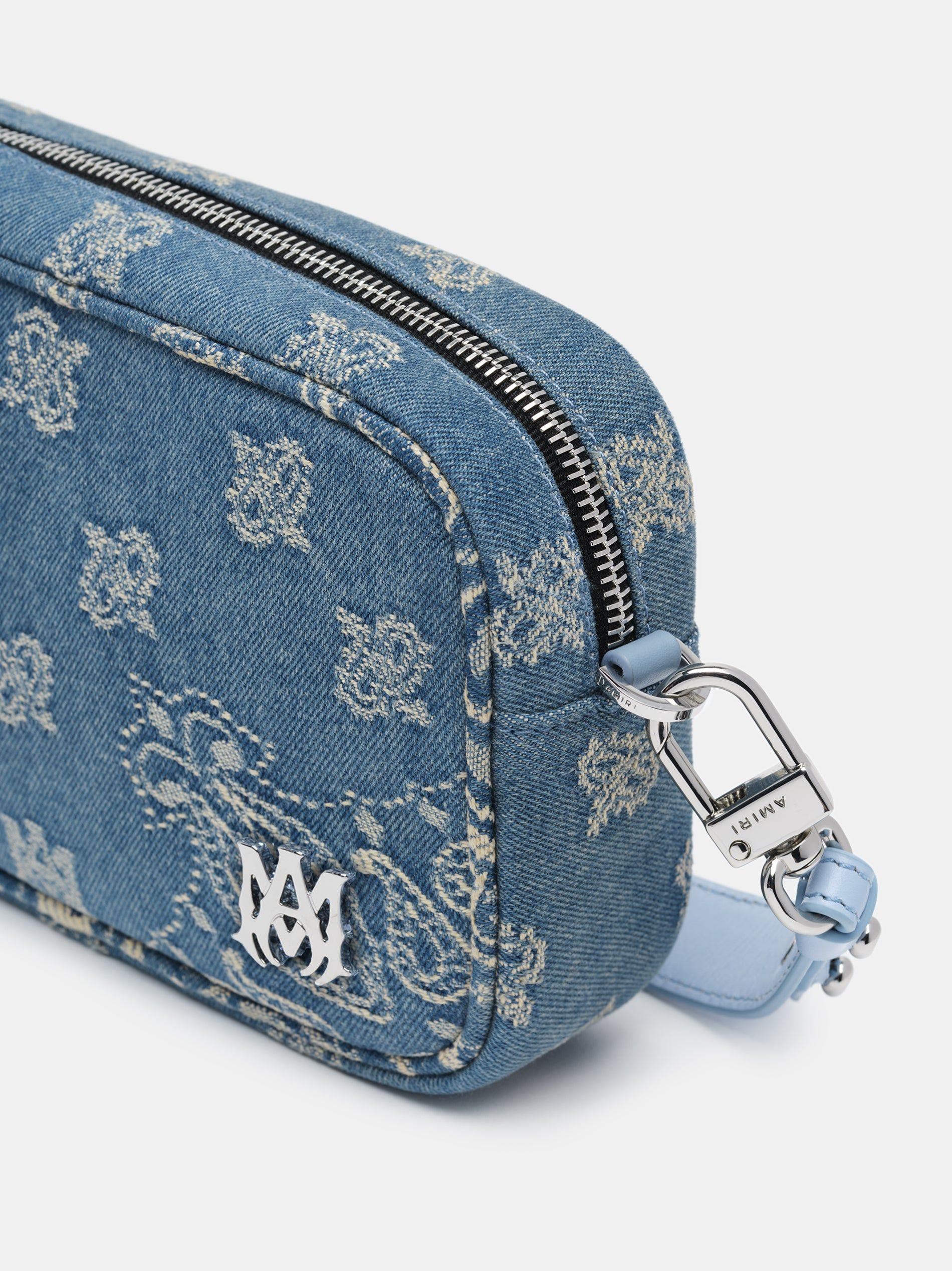 Amiri Ma Paisley Jacquard Camera Case Men Bags Indigo | MOUKIDS-28