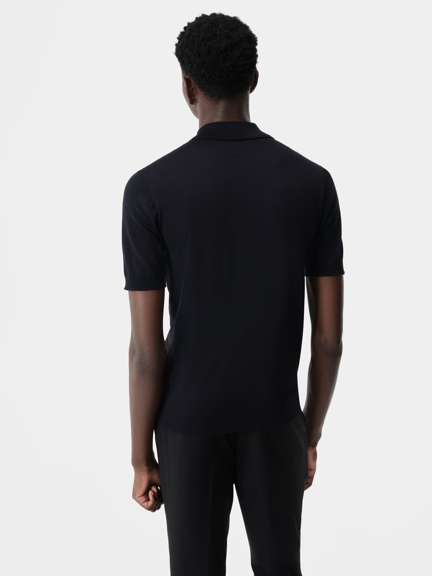Amiri Ma Polo Men Knitwear Navy | UDREVJA-46