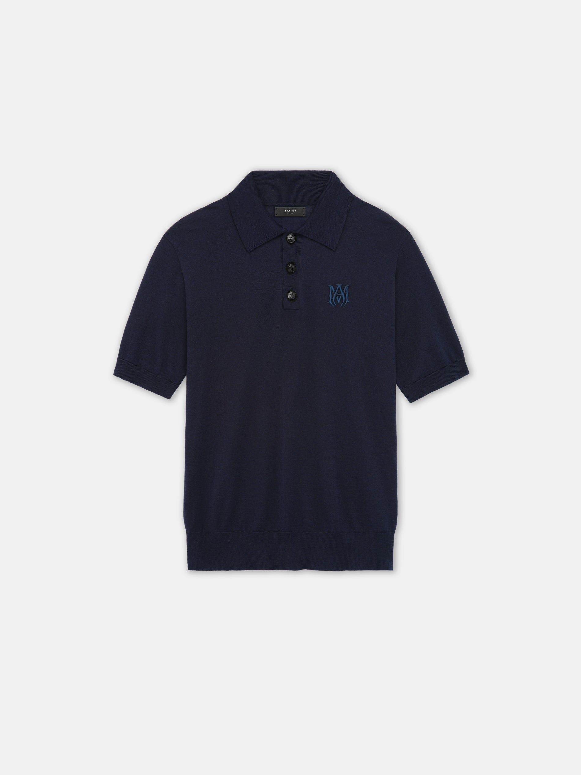 Amiri Ma Polo Men Knitwear Navy | UDREVJA-46