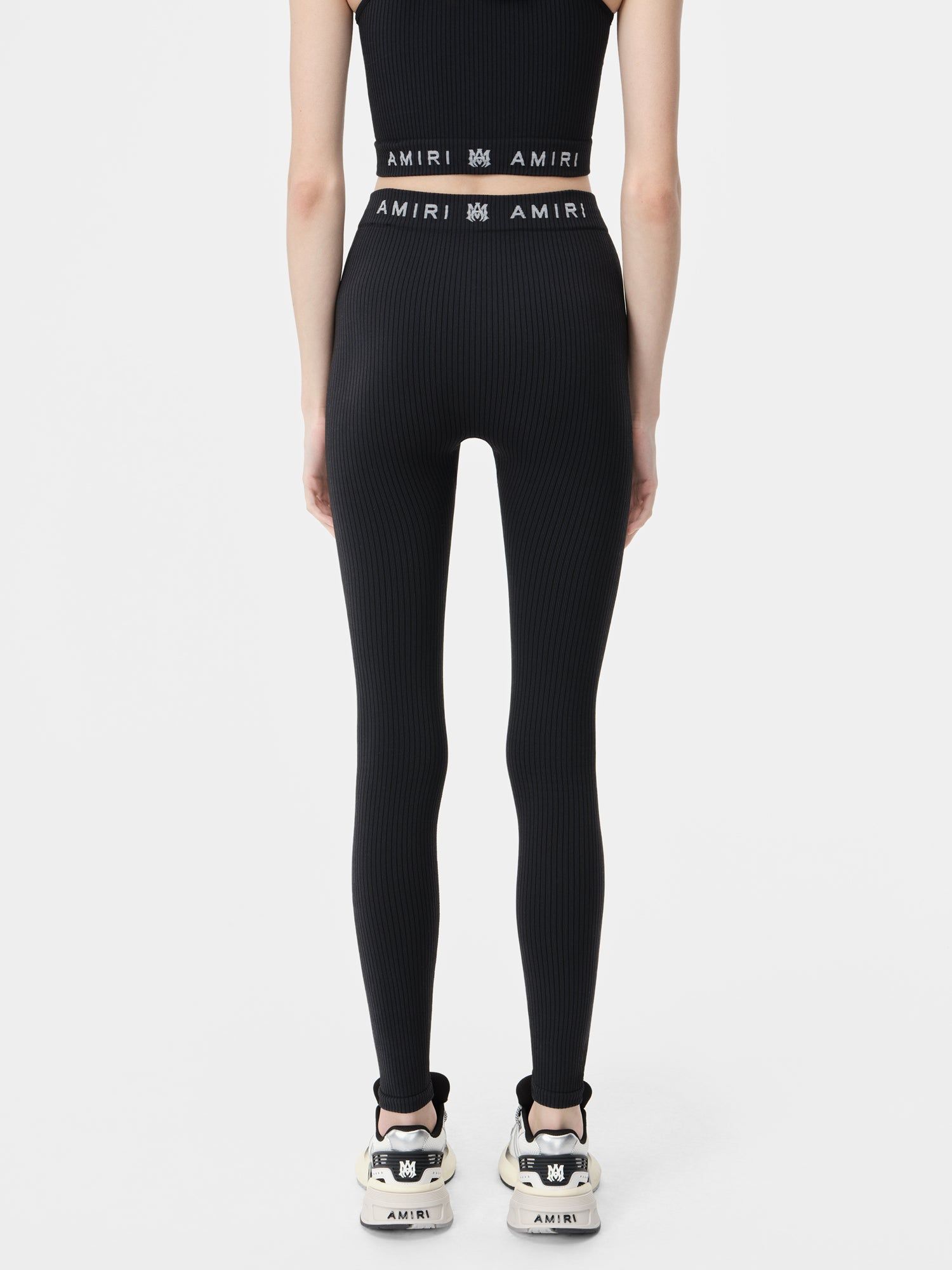 Amiri Ma Ribbed Seamless Legging Women Activewear Black | UQKAESP-24