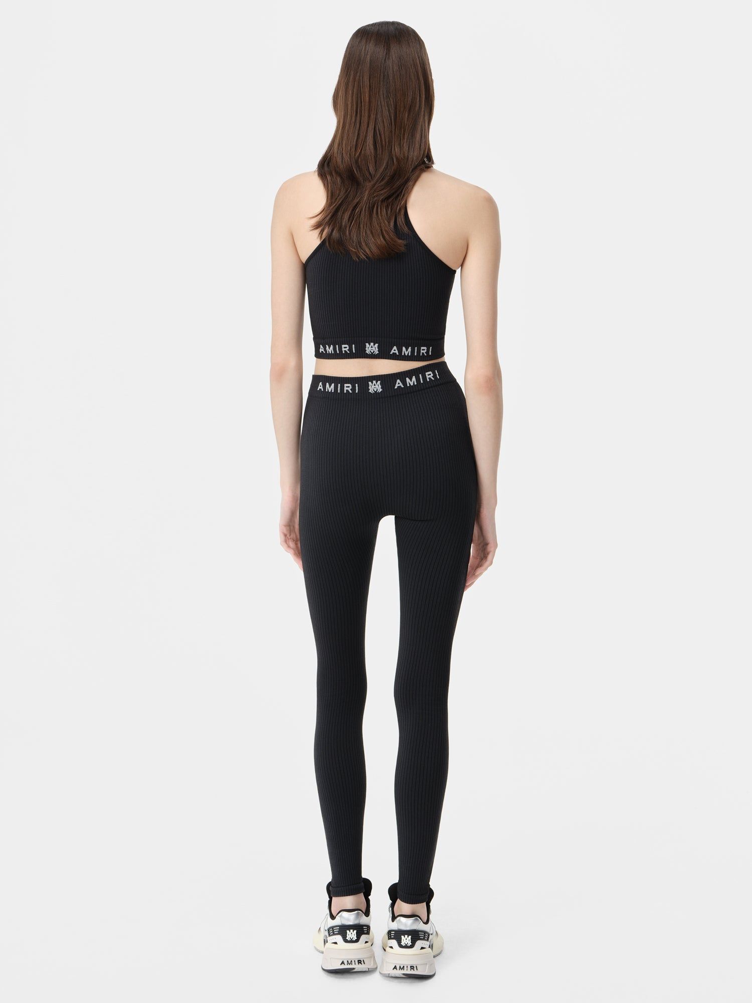 Amiri Ma Ribbed Seamless Legging Women Activewear Black | UQKAESP-24