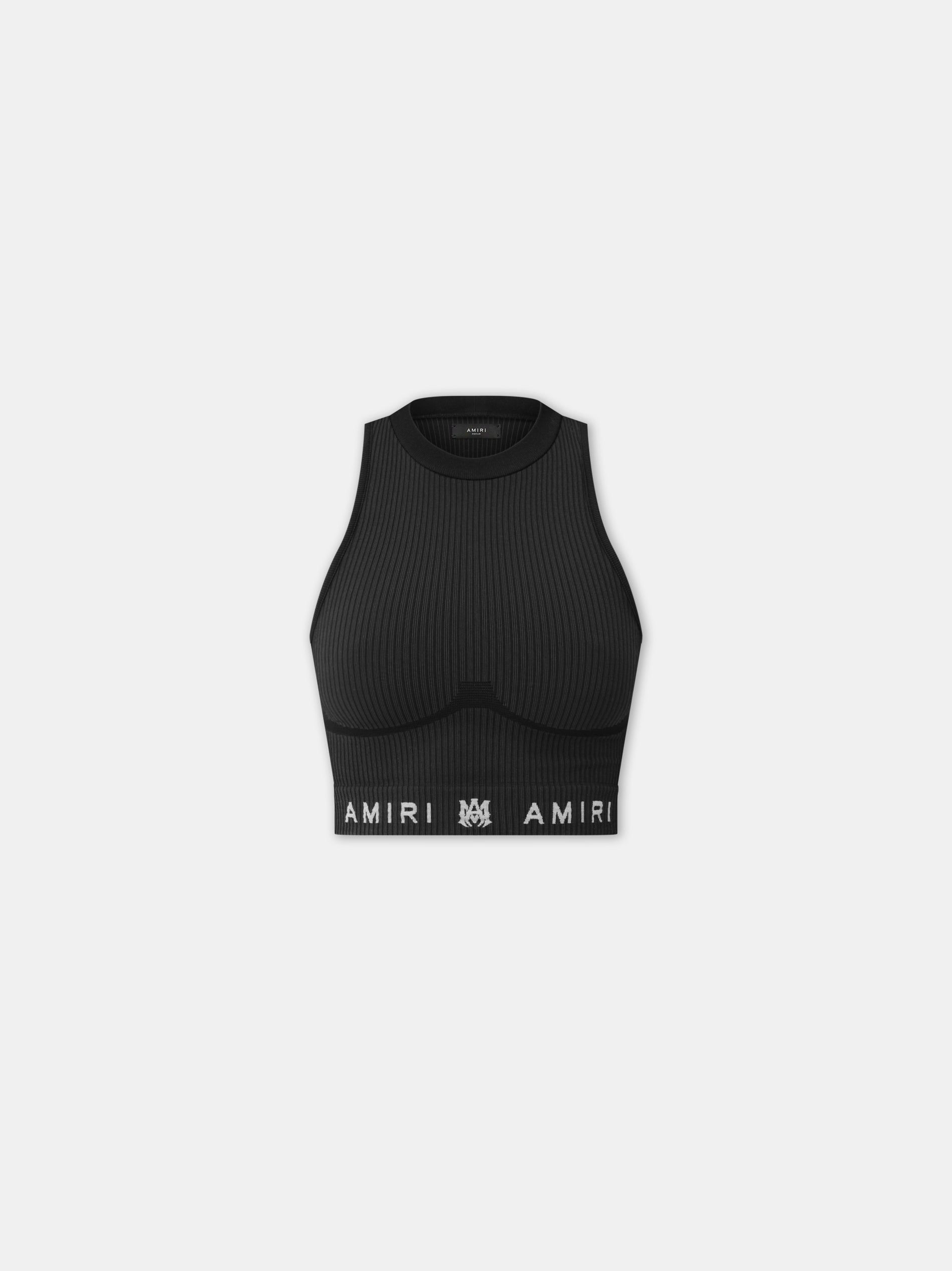 Amiri Ma Ribbed Seamless Tank Top Women Activewear Black | SLMIGDN-07