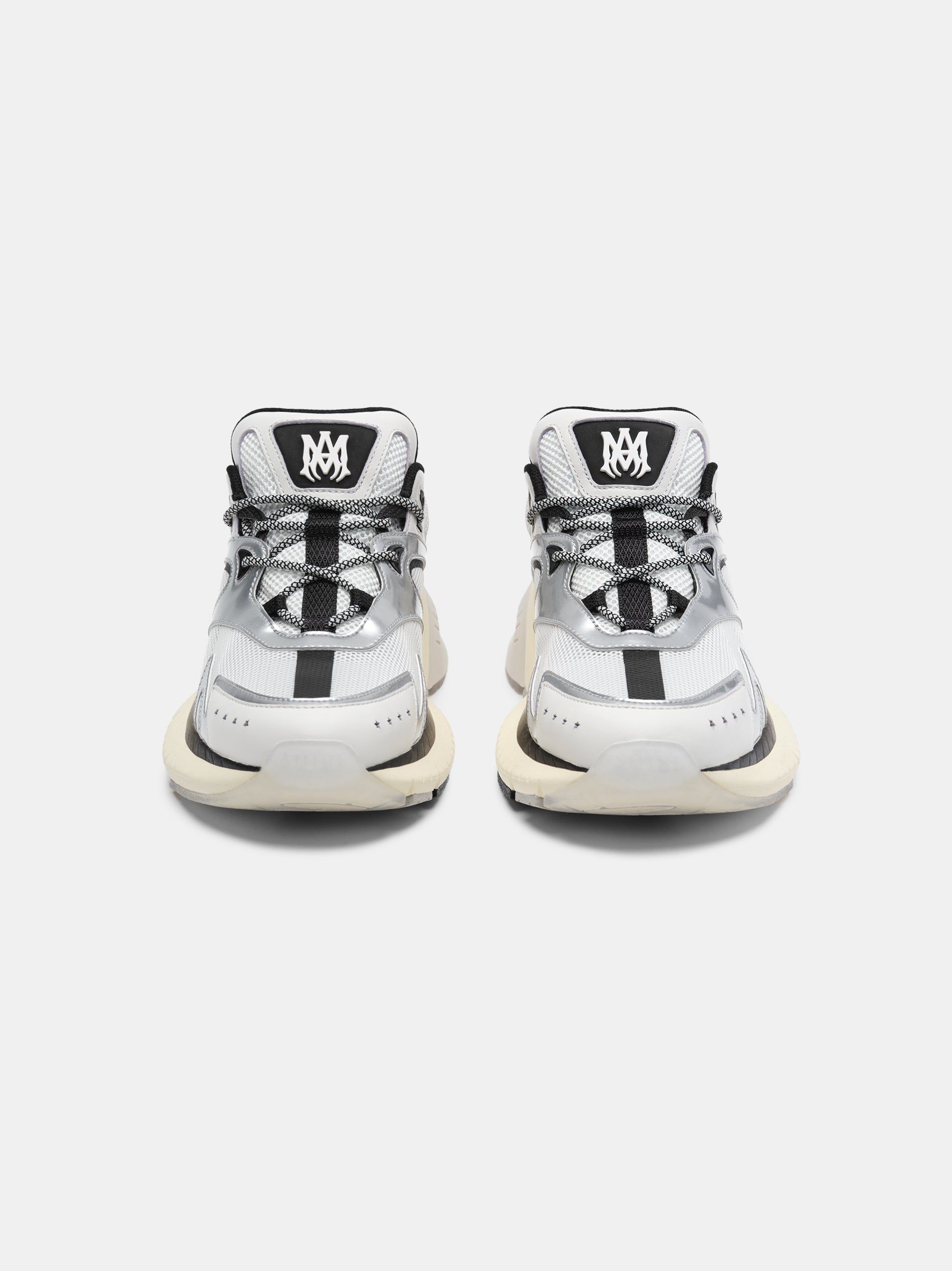 Amiri Ma Runner Women Sneakers Black White Silver | FBUIAMD-82