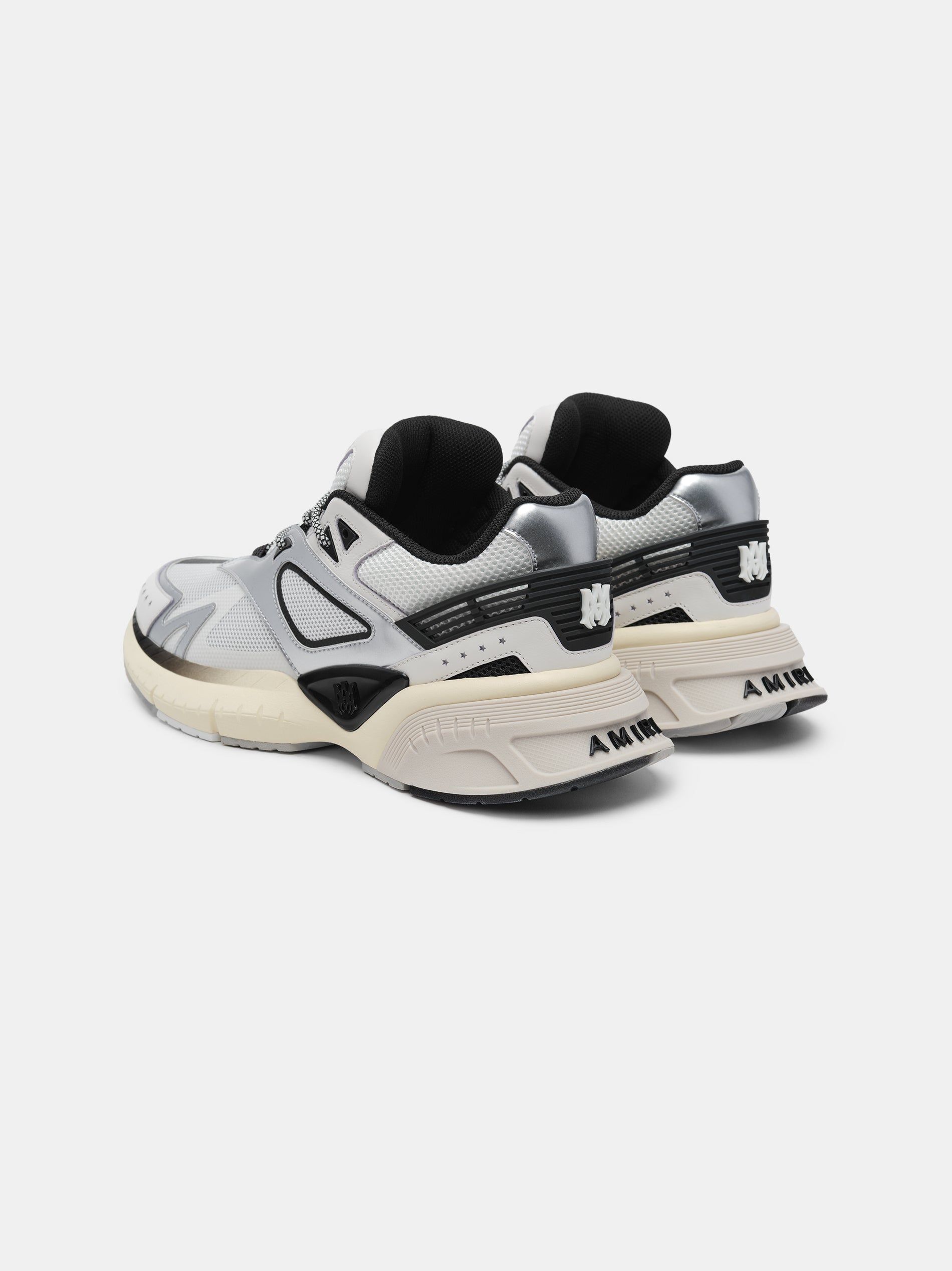 Amiri Ma Runner Women Sneakers Black White Silver | FBUIAMD-82