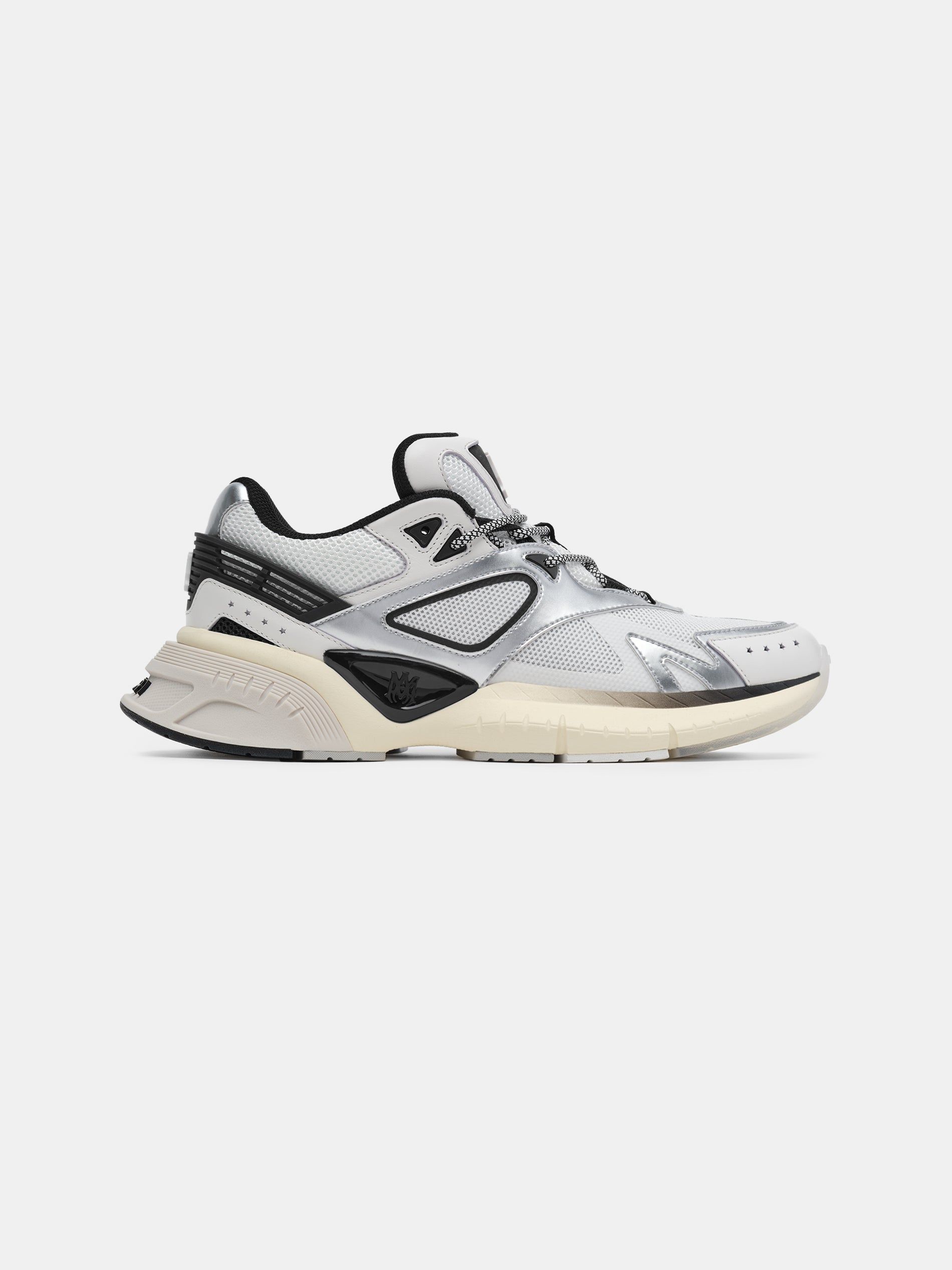 Amiri Ma Runner Women Sneakers Black White Silver | FBUIAMD-82