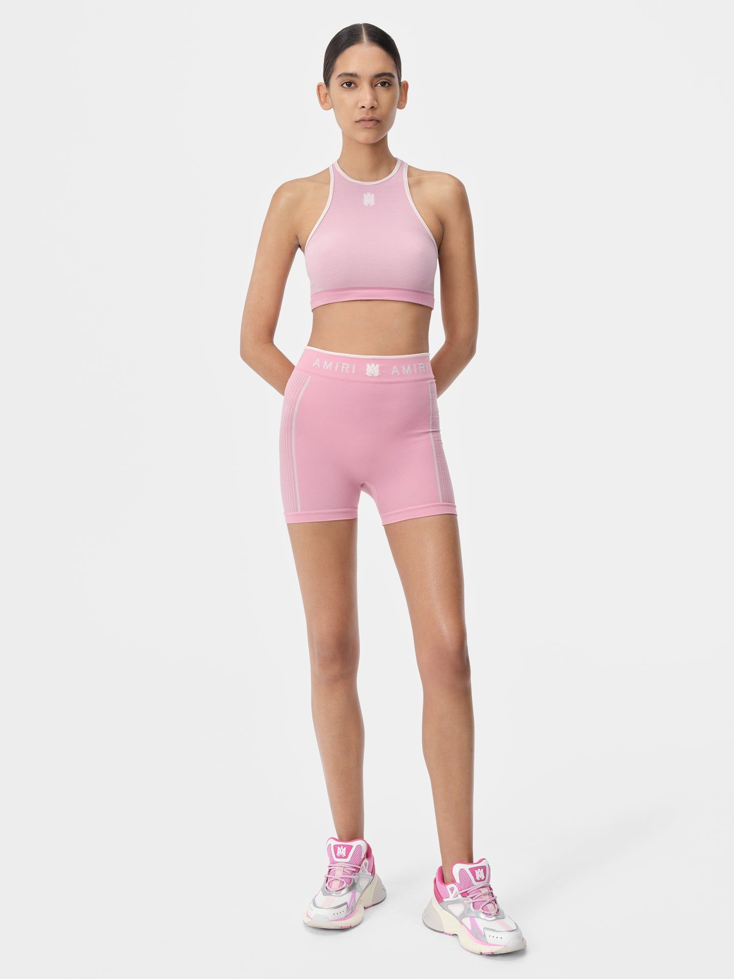 Amiri Ma Seamless Racerback Bra Women Activewear Pink | XKTLMJE-95