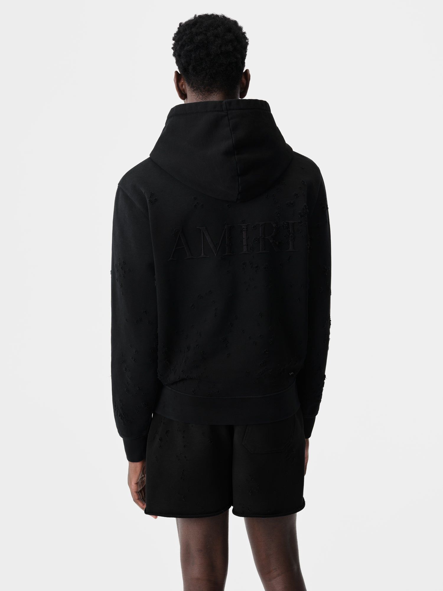 Amiri Ma Shotgun Embroidered Hoodie Men Sweatshirts Black | TDZHFCO-63