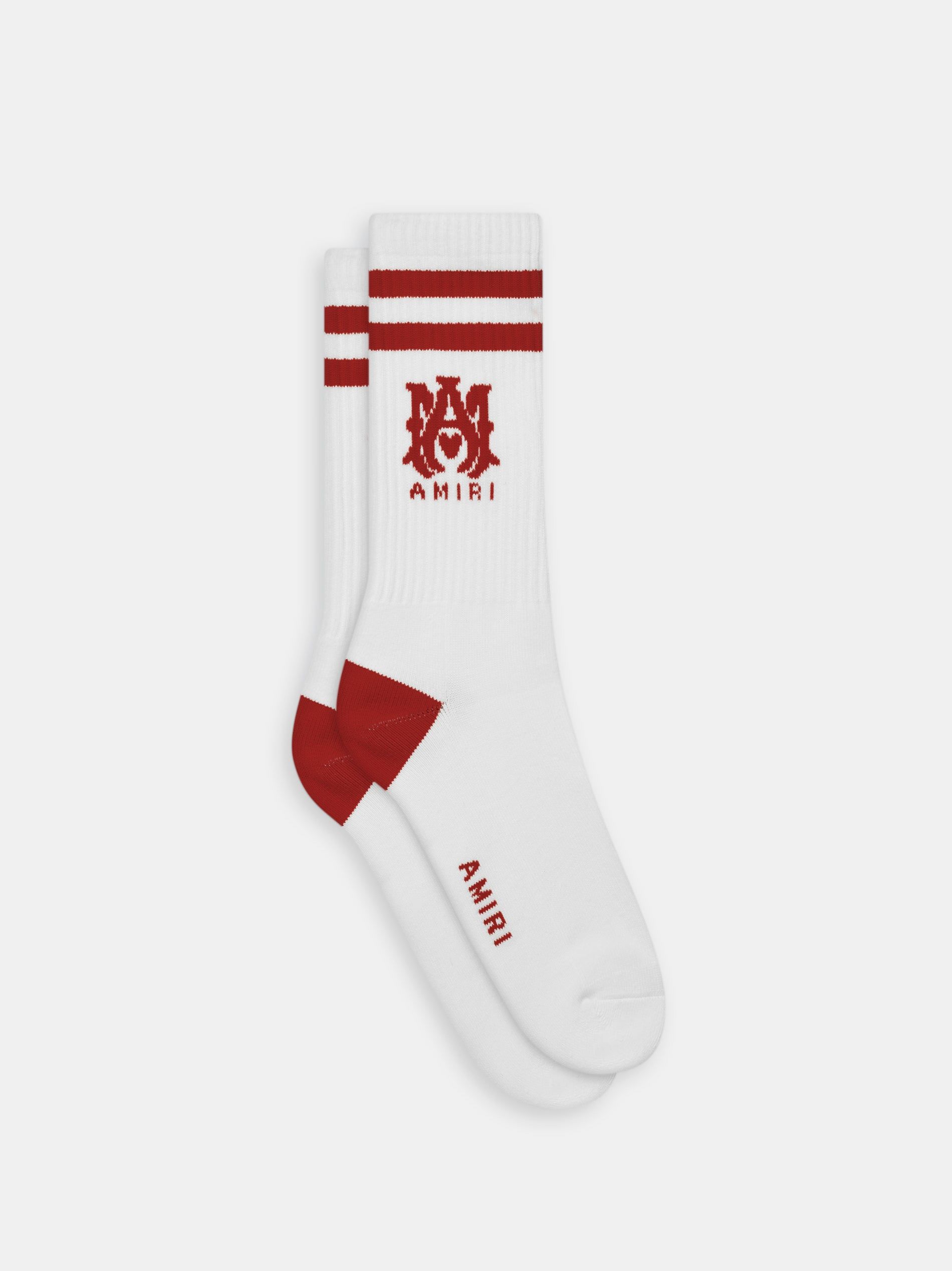 Amiri Ma Stripe Socks Men Socks White Orange Pink | QBRKEHM-08