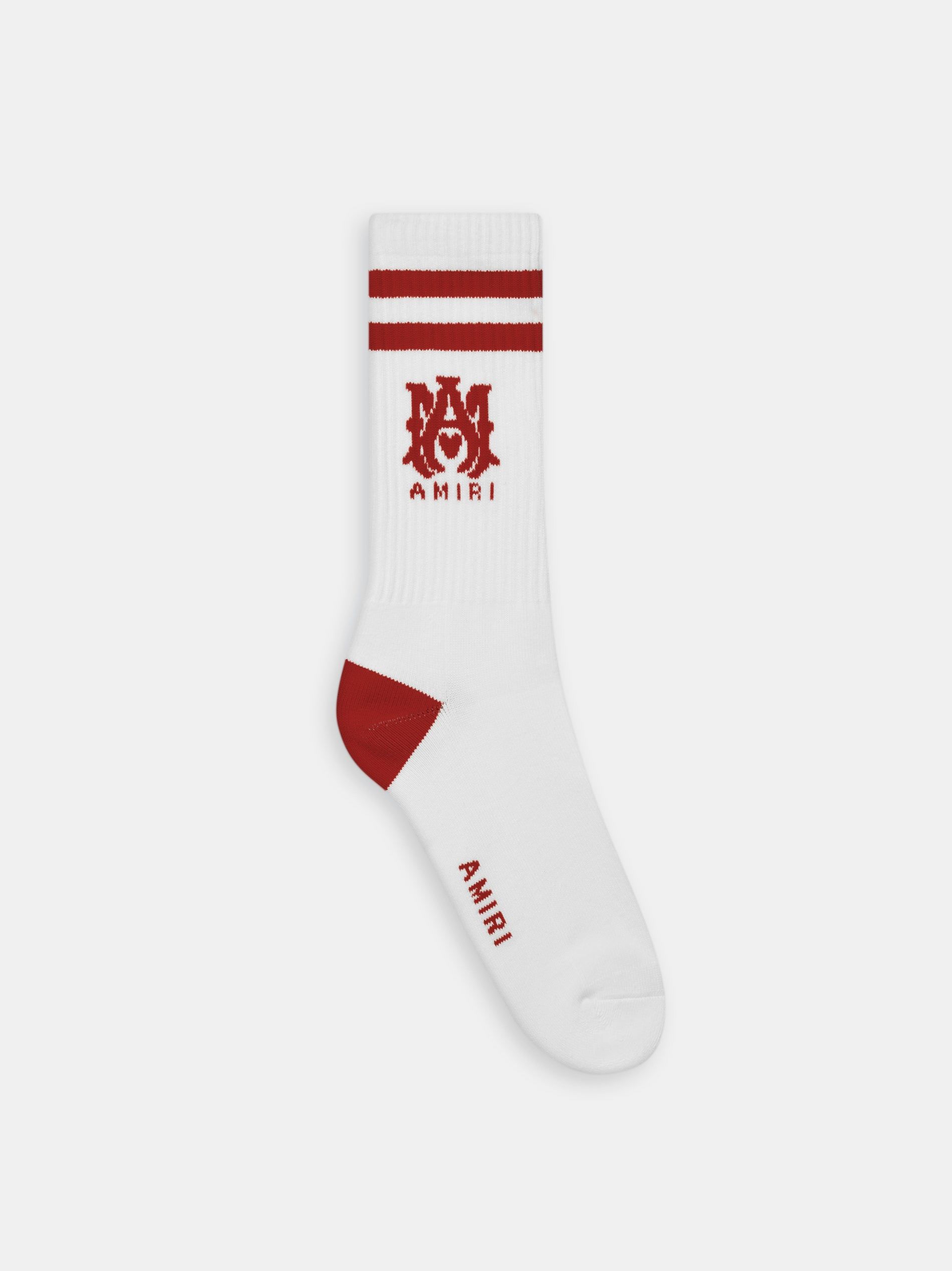 Amiri Ma Stripe Socks Men Socks White Orange Pink | QBRKEHM-08