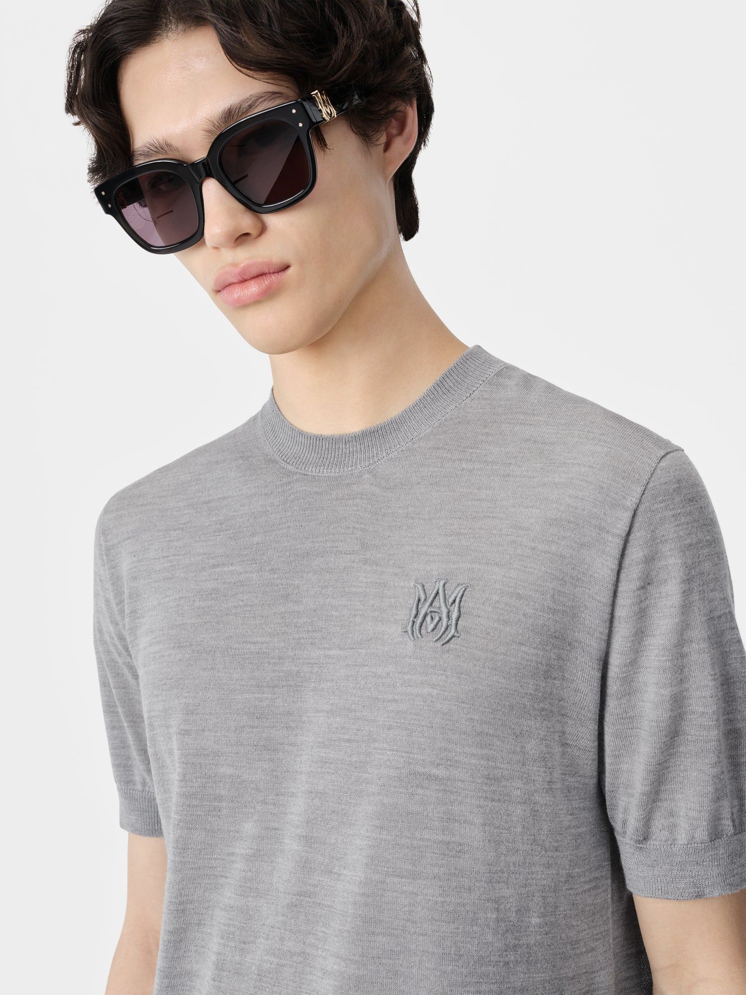 Amiri Ma Tee Men Knitwear Grey | TUCPMSG-03