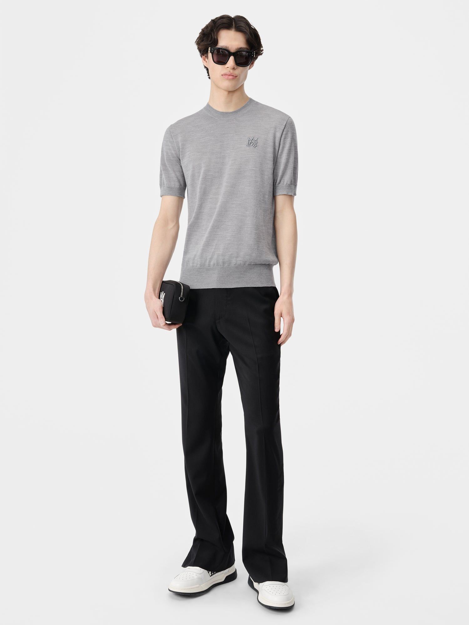 Amiri Ma Tee Men Knitwear Grey | TUCPMSG-03