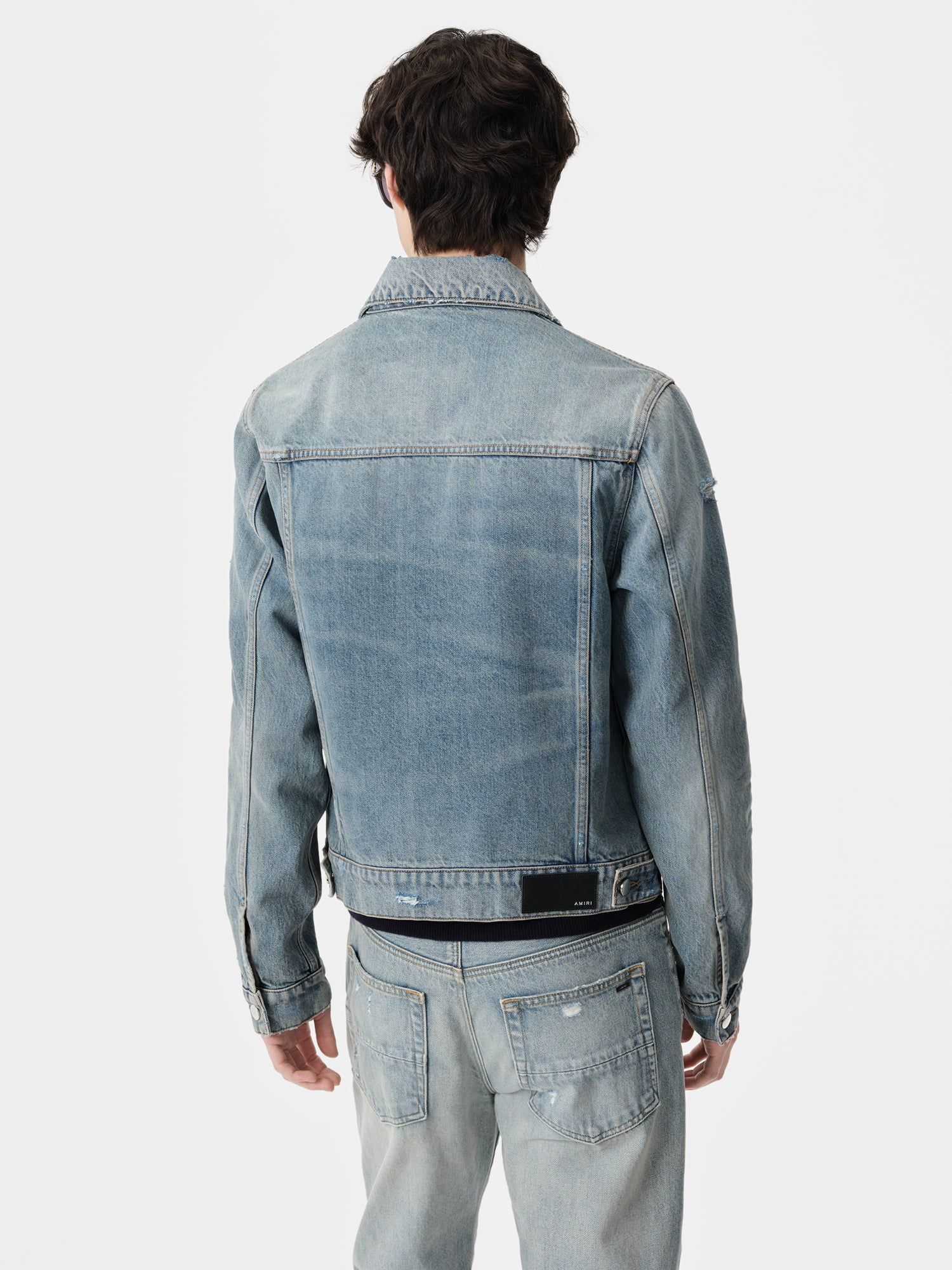 Amiri Ma Trucker Jacket Men Denim Indigo | TUGXRNH-83
