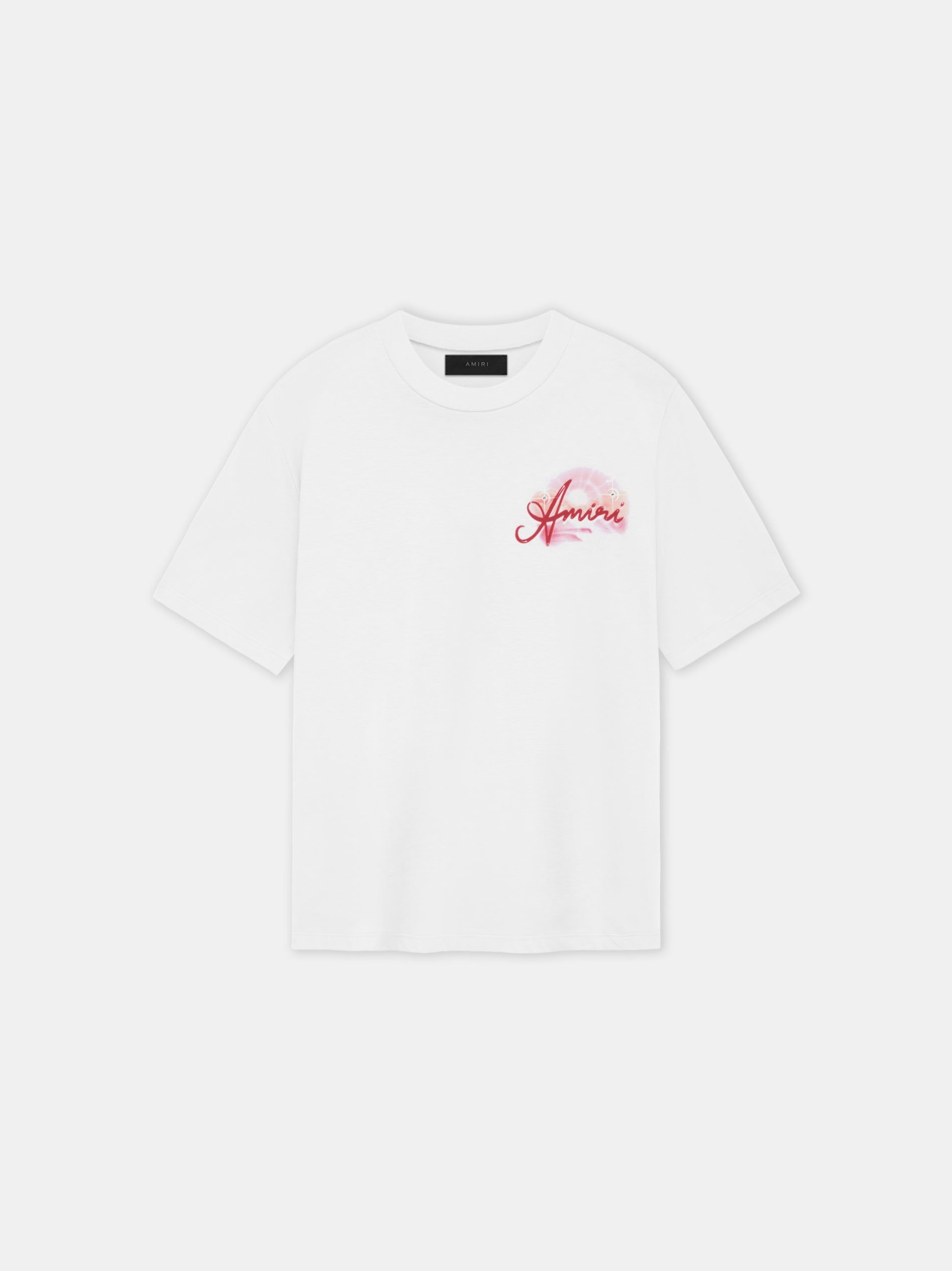 Amiri Paradise Airbrush Tee Men T Shirts White | MVPUYDB-18