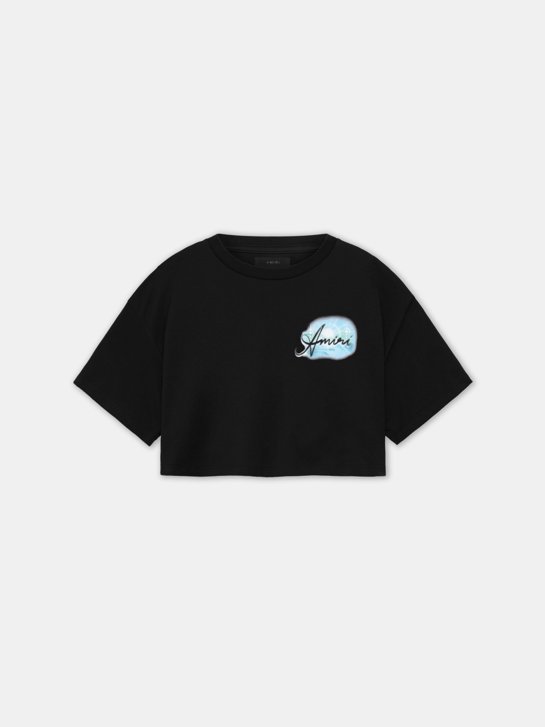 Amiri Paradise Airbrush Tee Women T Shirts Black | LQVAKFJ-81