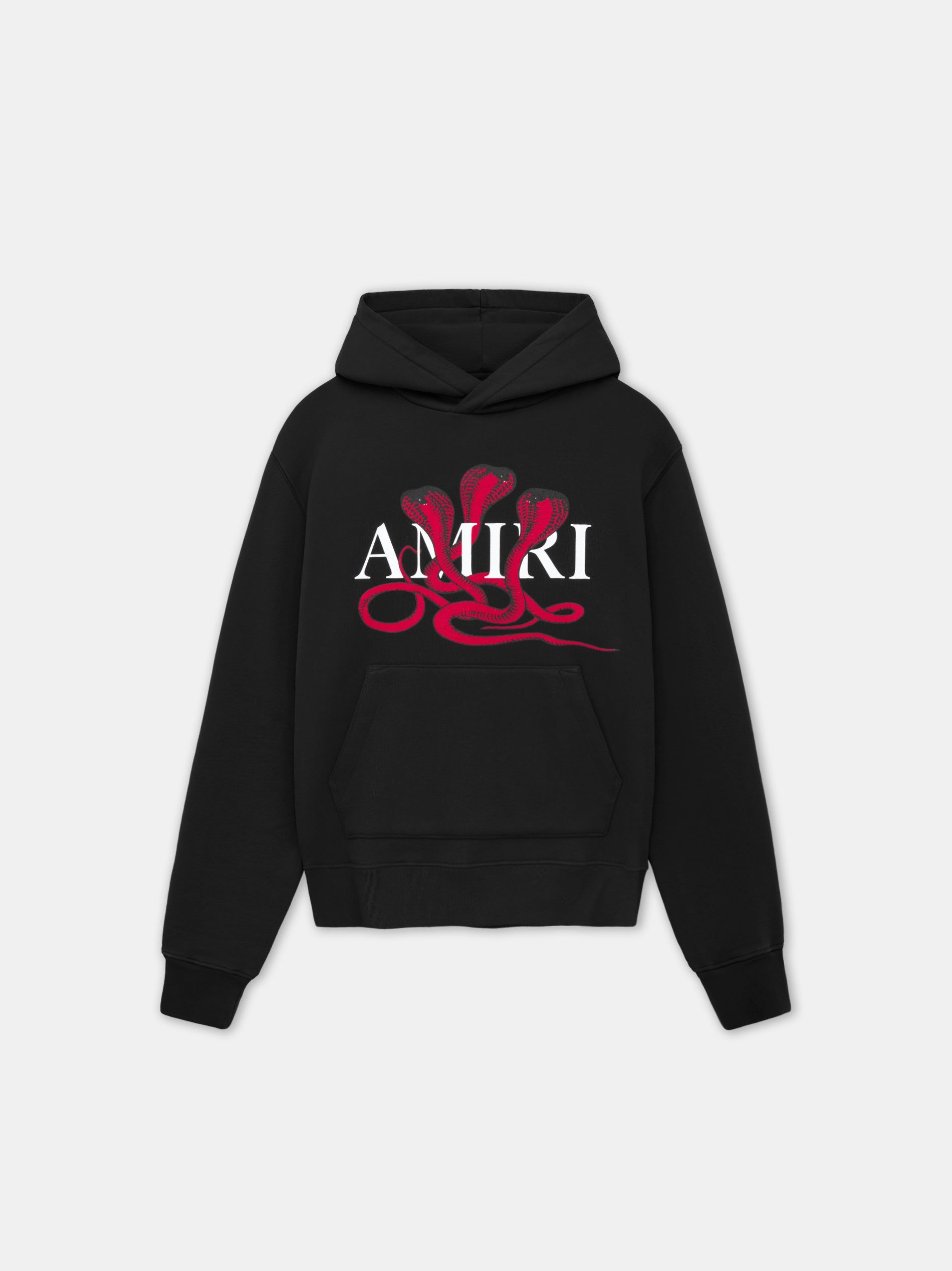Amiri Poison Hoodie Men Sweatshirts Black Red | QMFUZAB-36