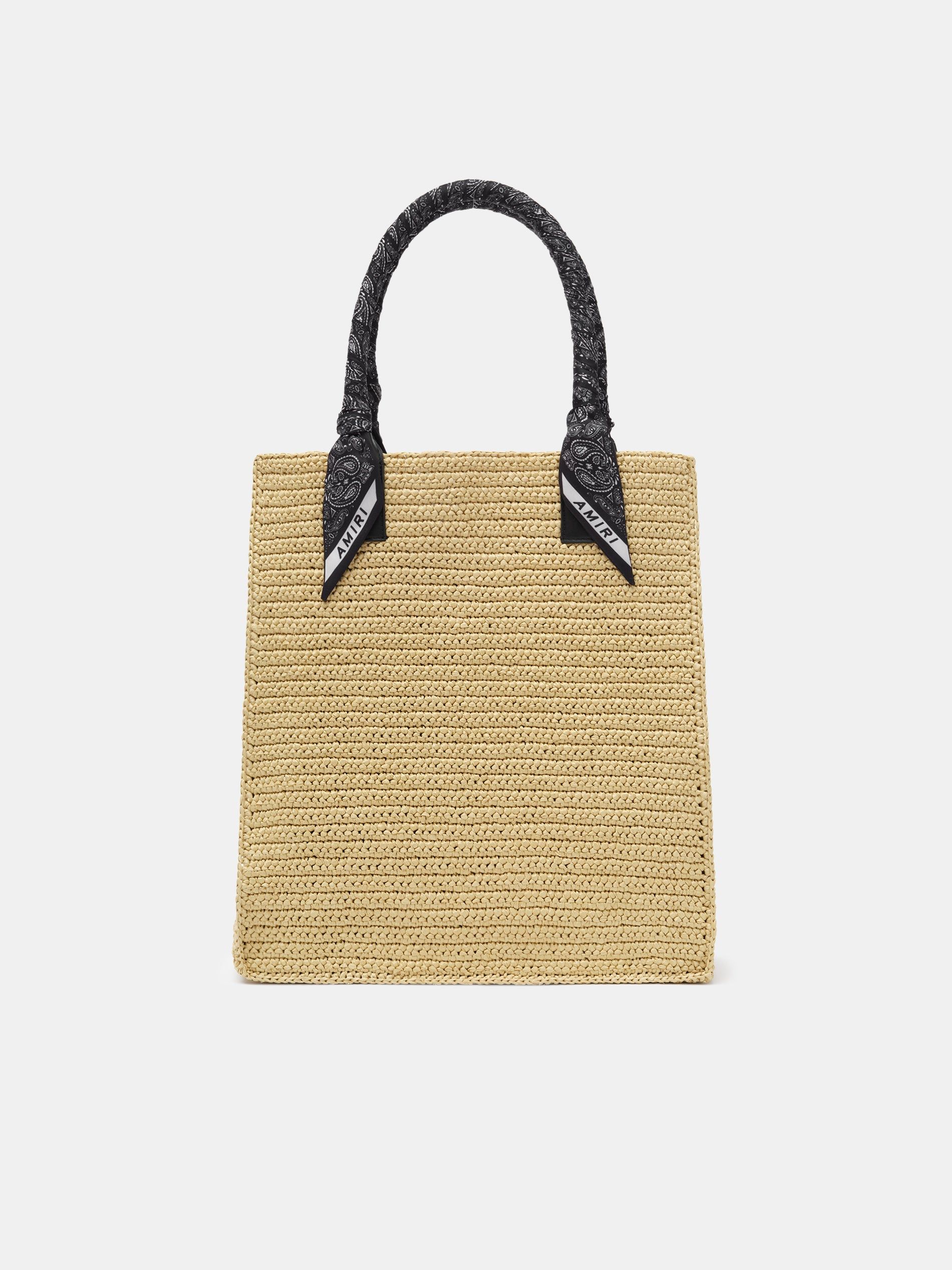 Amiri Raffia Tote Men Bags Black | ONCQTMZ-65