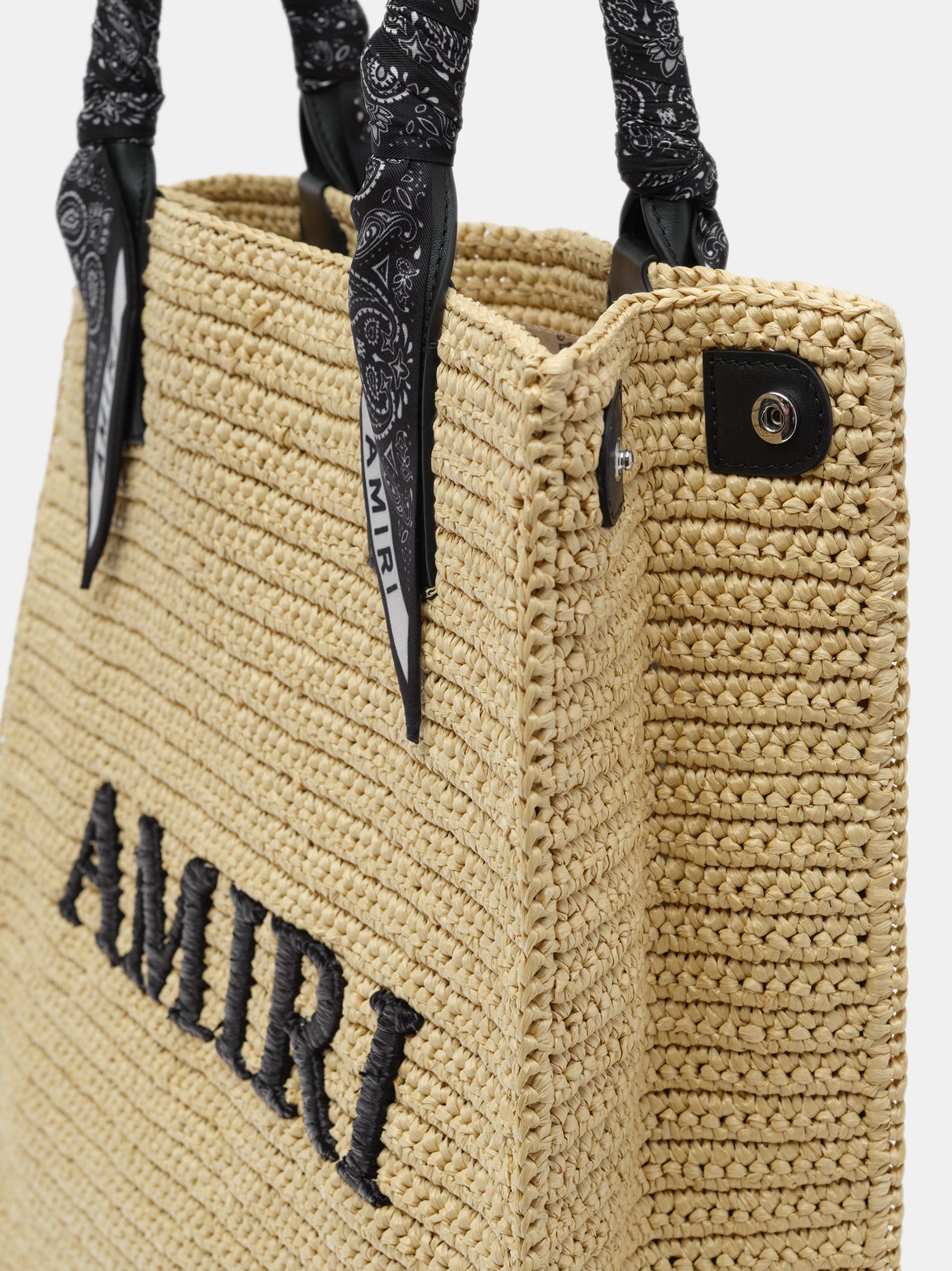 Amiri Raffia Tote Men Bags Black | ONCQTMZ-65