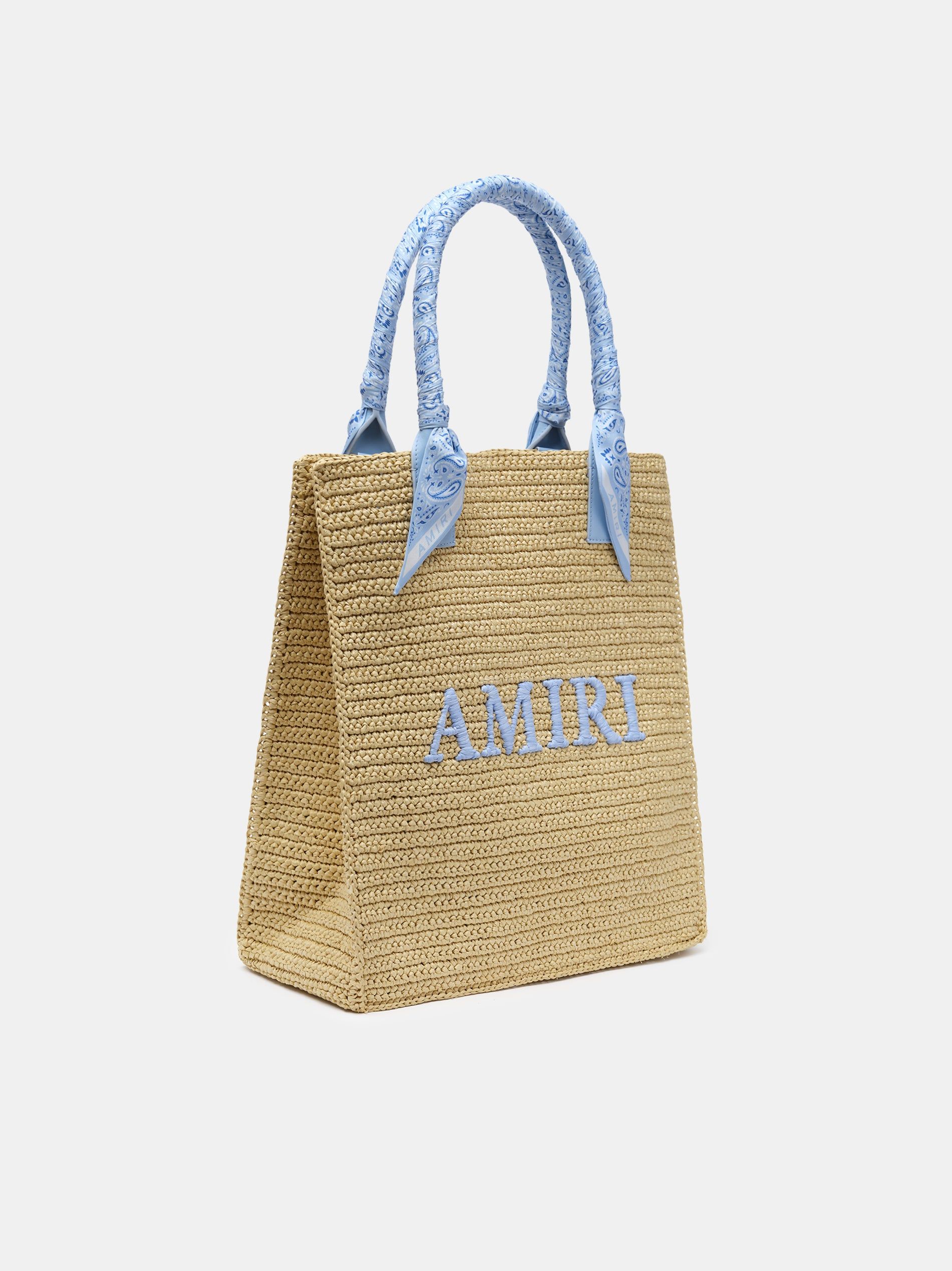 Amiri Raffia Tote Men Bags Blue | MIYJSWF-10