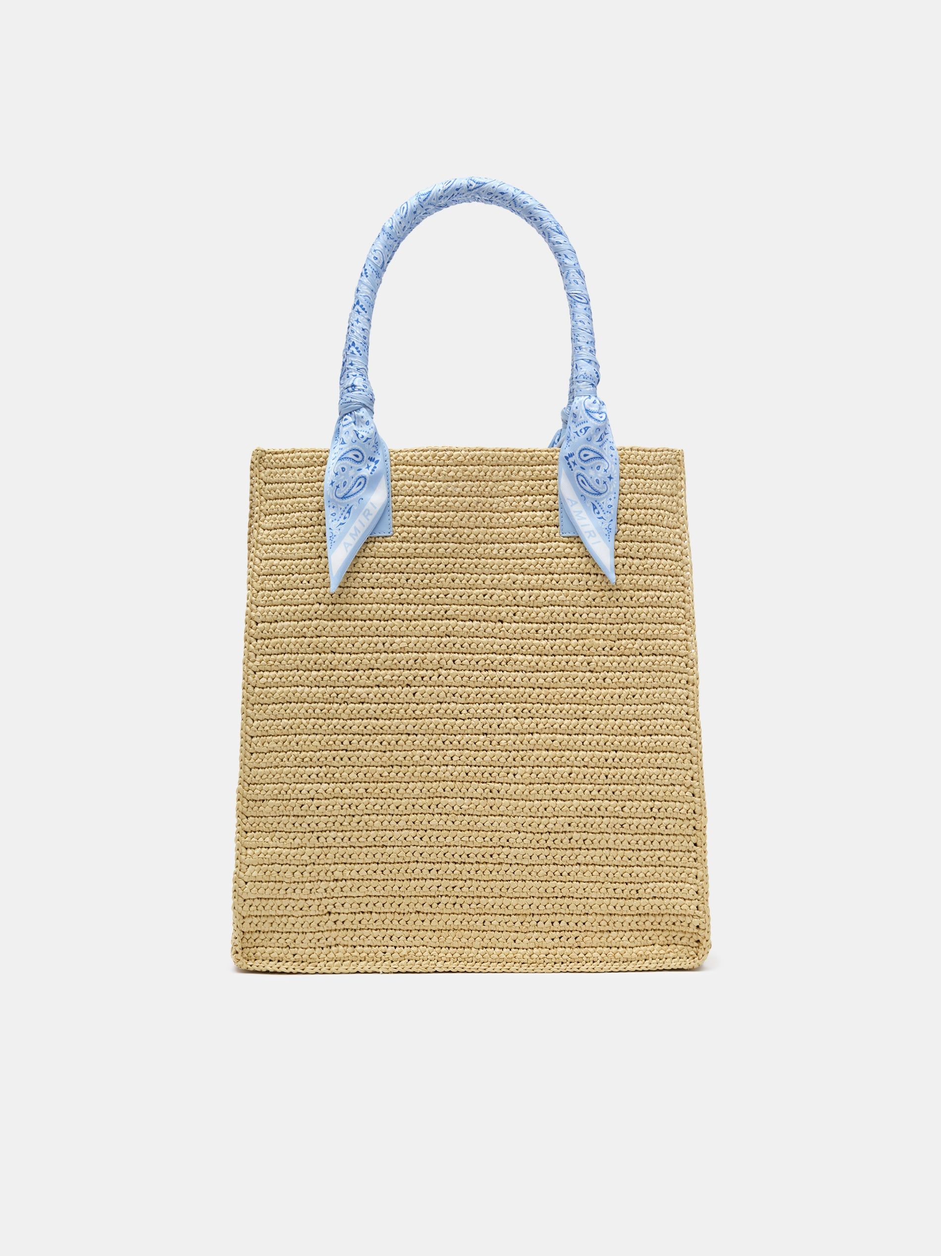 Amiri Raffia Tote Men Bags Blue | MIYJSWF-10