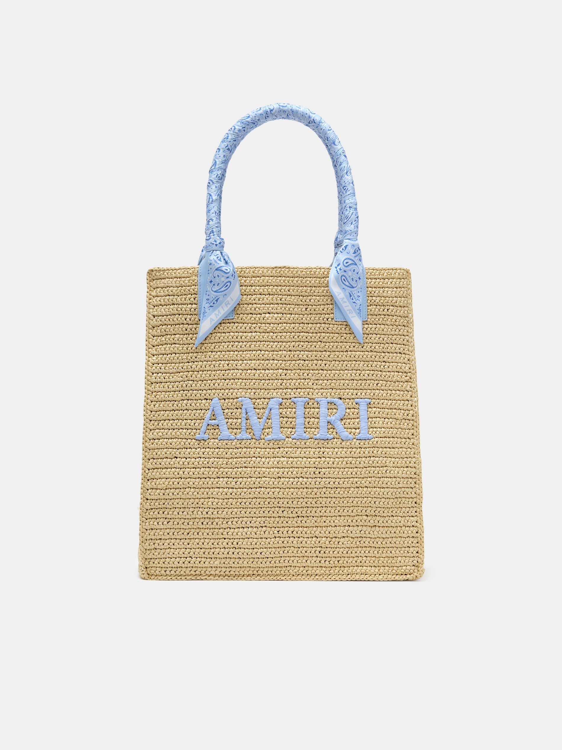Amiri Raffia Tote Men Bags Blue | MIYJSWF-10